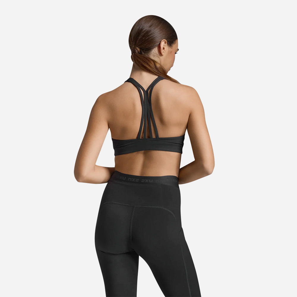 Áo Bra Thể Thao Nữ 2XU Form Strappy Low Impact - Đen - Supersports Vietnam