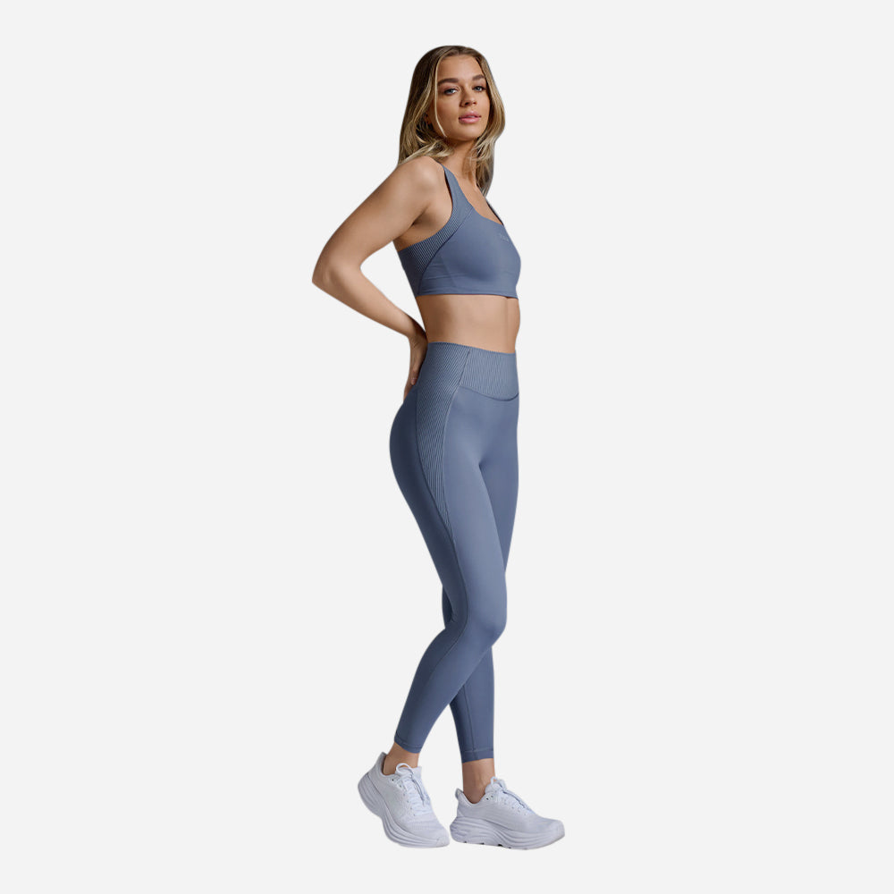 Áo Bra Nữ 2XU Ribbed Longline - Xanh Dương - Supersports Vietnam