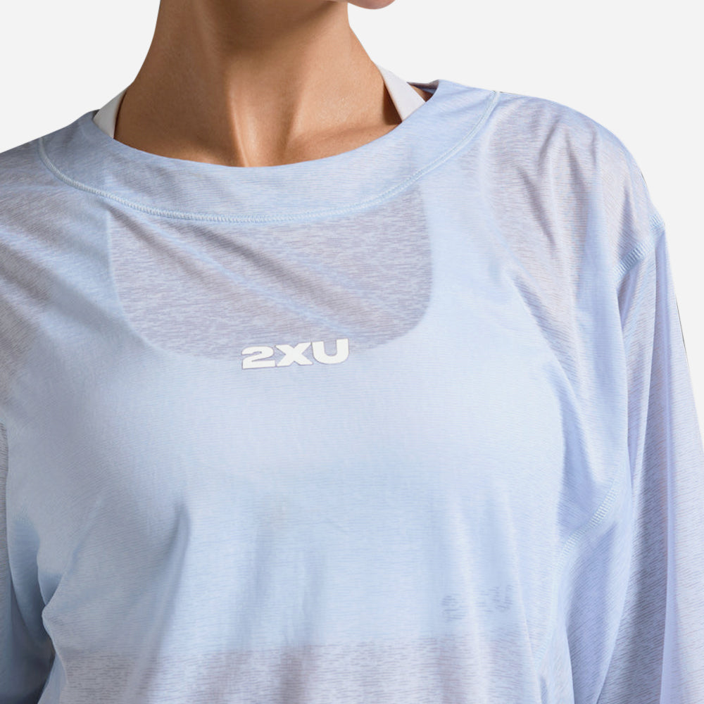 Áo Thun Tay Dài Nữ 2XU Relight - Xanh Dương - Supersports Vietnam