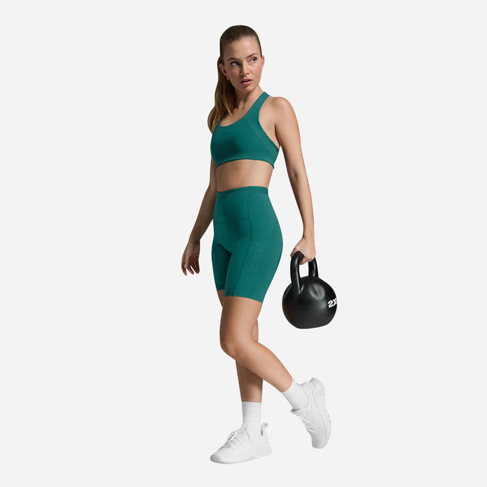 Áo Bra Thể Thao Nữ 2XU Form Racerback Medium Impact - Xanh Lá - Supersports Vietnam