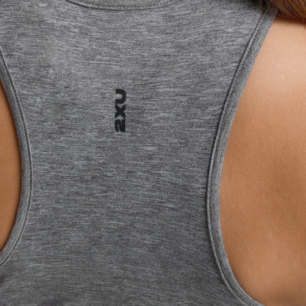 Áo Ba Lỗ Nữ 2XU Form Soft Jersey Crop - Xám - Supersports Vietnam