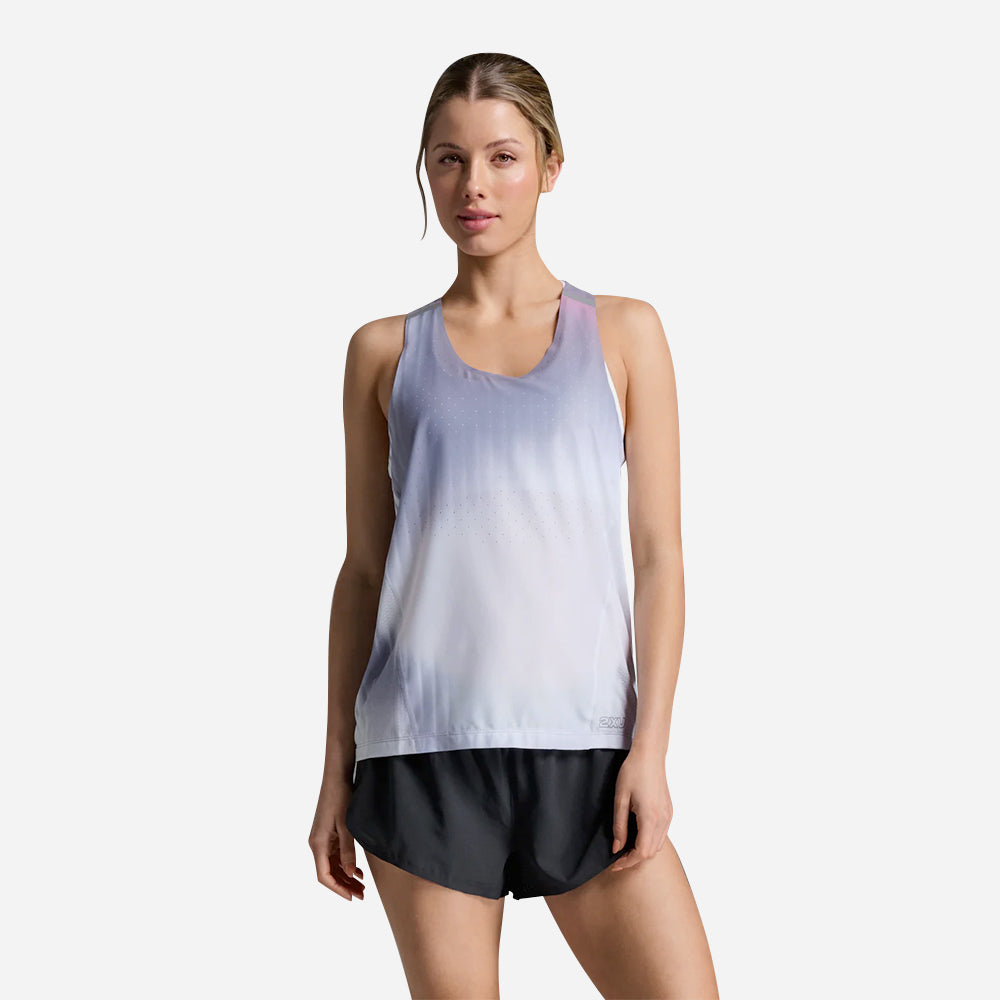 Áo Ba Lỗ Nữ 2XU Light Speed React Singlet - Tím - Supersports Vietnam