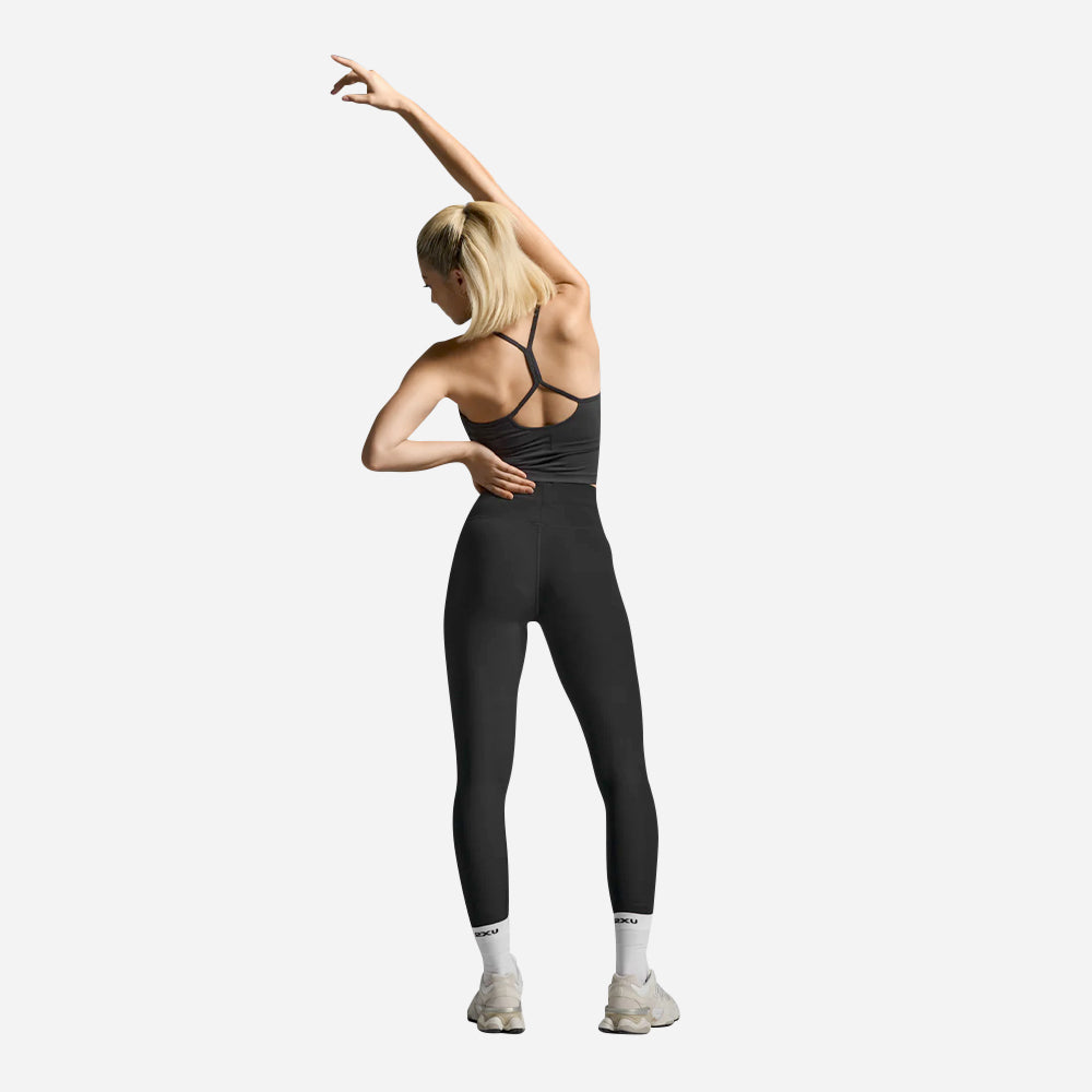 Áo Ba Lỗ Nữ 2XU Flex Crop - Đen - Supersports Vietnam