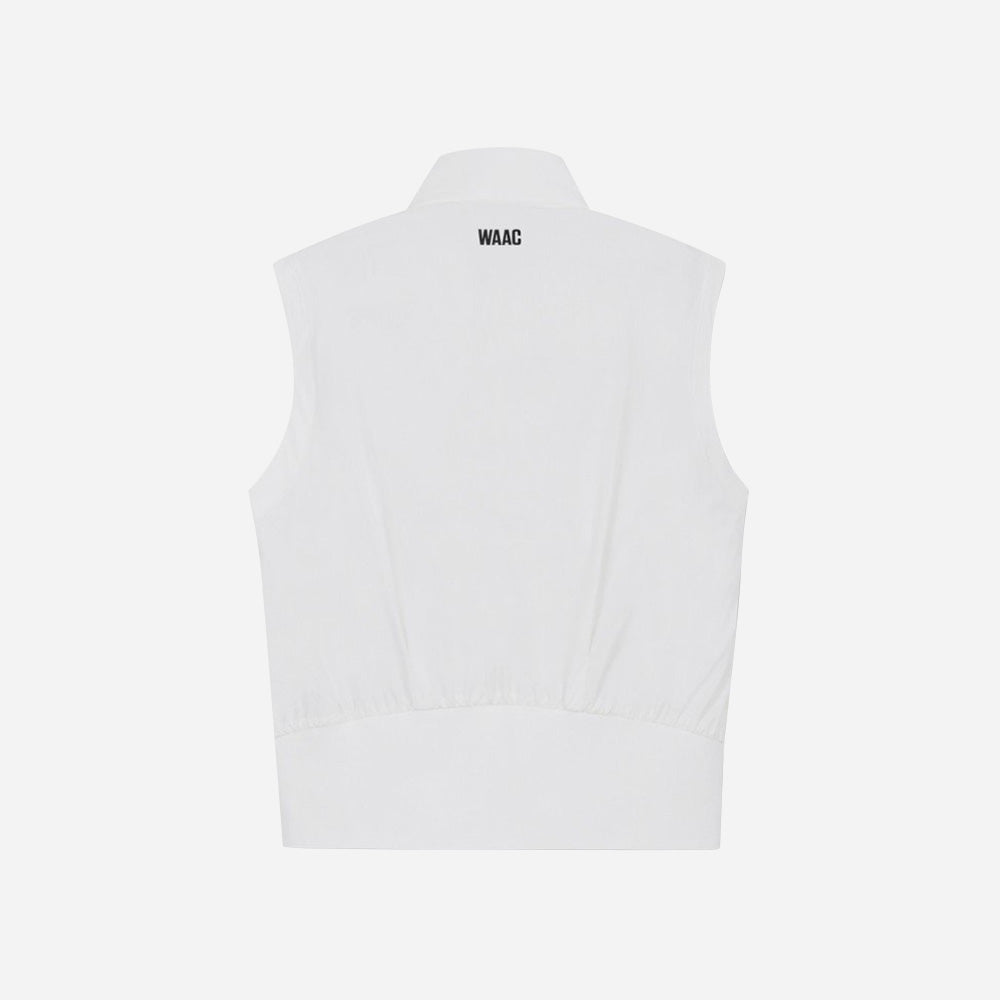 Áo Khoác Golf Nữ Waac Stretch Essential Sleeveless - Trắng - Supersports Vietnam