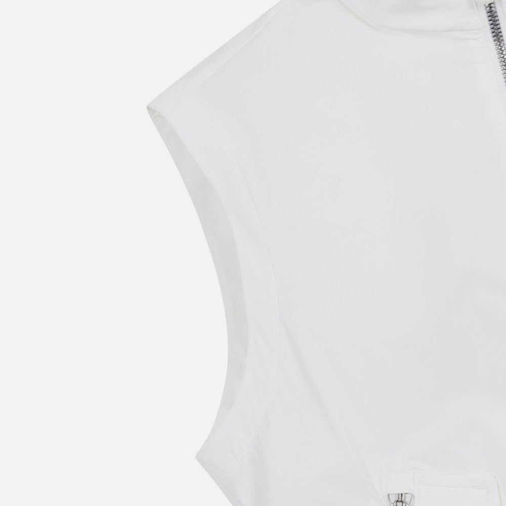 Áo Khoác Golf Nữ Waac Stretch Essential Sleeveless - Trắng - Supersports Vietnam