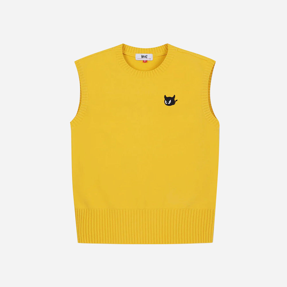 Áo Golf Tay Ngắn Nữ Waac Crew Neck Knit - Vàng - Supersports Vietnam