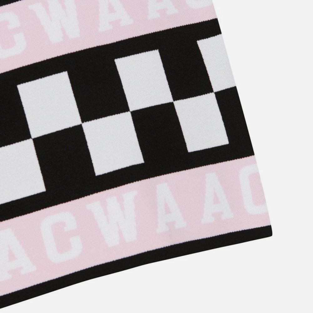 Áo Golf Tay Ngắn Nữ Waac Checker Knit - Đen - Supersports Vietnam