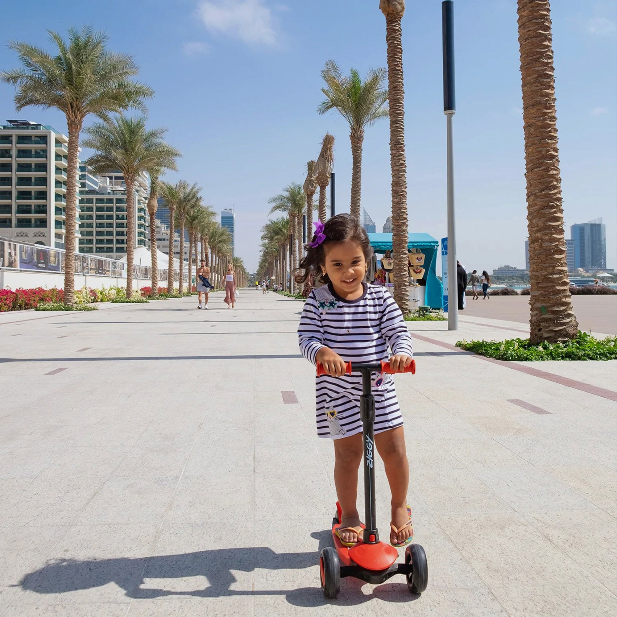 Xe Trượt 3 Bánh Trẻ Em Spartan Ziggy 3-Wheel Tilt Scooter W/Led Light - Red - Supersports Vietnam