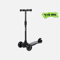 Xe Trượt 3 Bánh Trẻ Em Spartan Ziggy 3-Wheel Tilt Scooter W/Led Light - Black - Supersports Vietnam