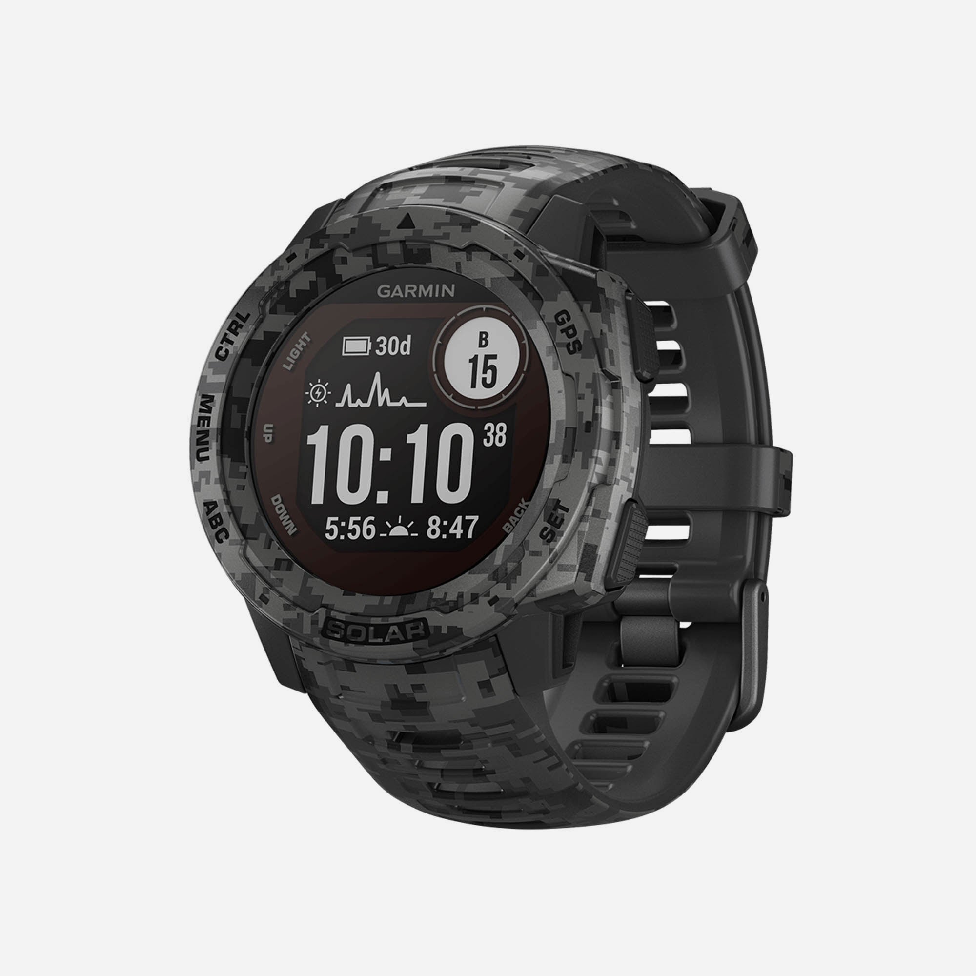 Đồng Hồ Garmin Instinct Solar - Đen - Supersports Vietnam