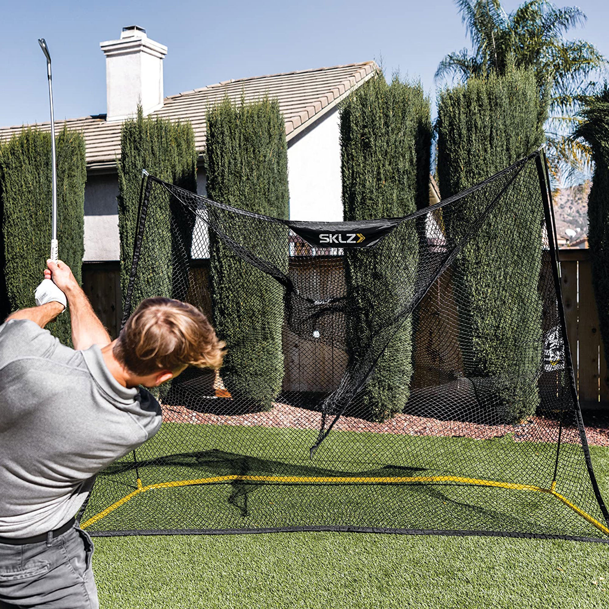 Bộ Dụng Cụ Tập Gôn Sklz Home Range Golf Net - Xám - Supersports Vietnam