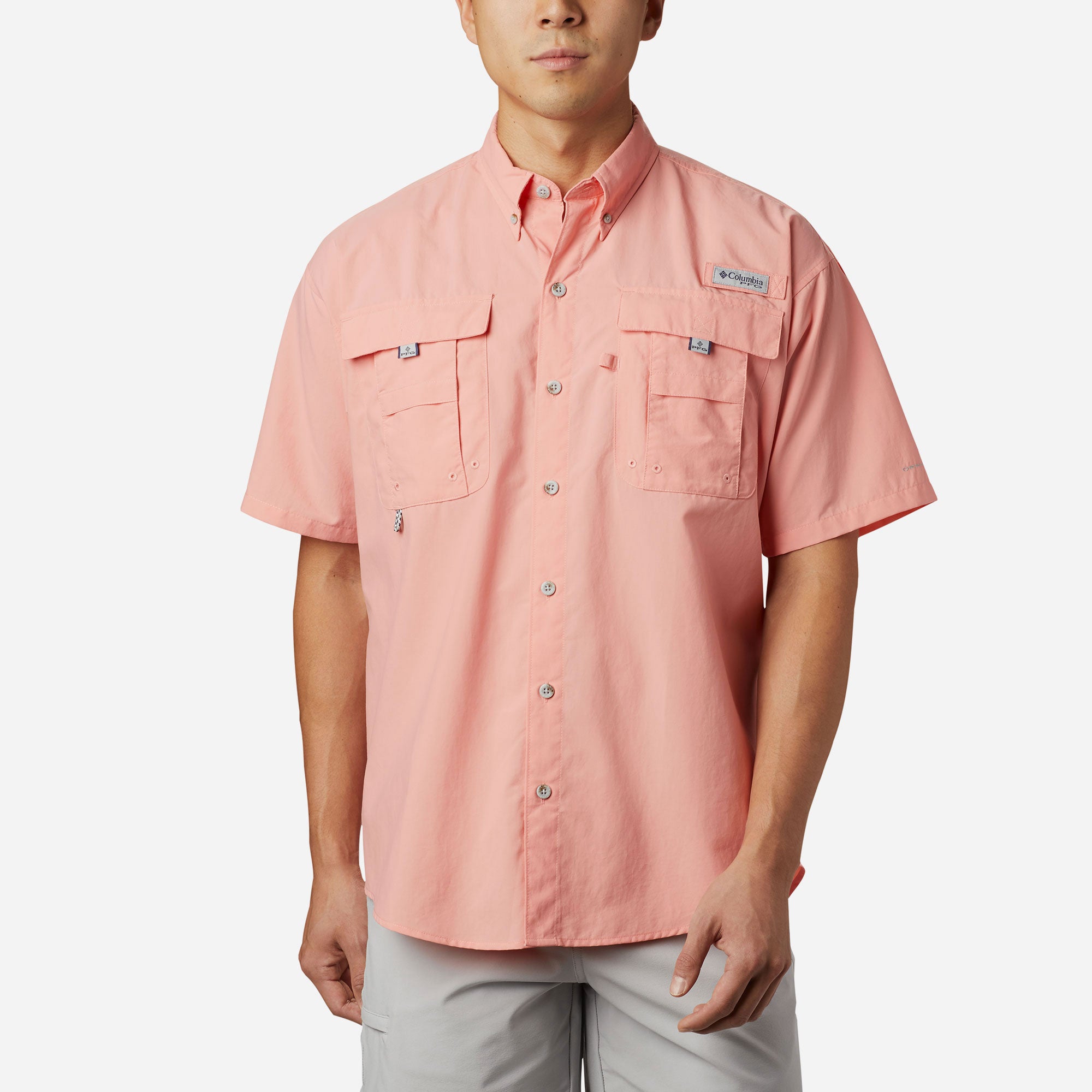 Áo Sơ Mi Ngắn Tay Chống Nắng Nam Columbia Bahama™ Ii - Hồng - Supersports Vietnam