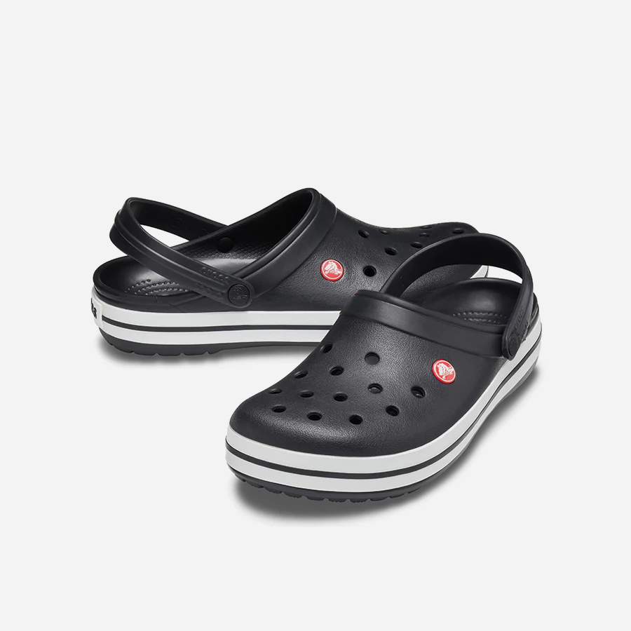 Giày Clog Unisex Crocs Crocband - Đen - Supersports Vietnam