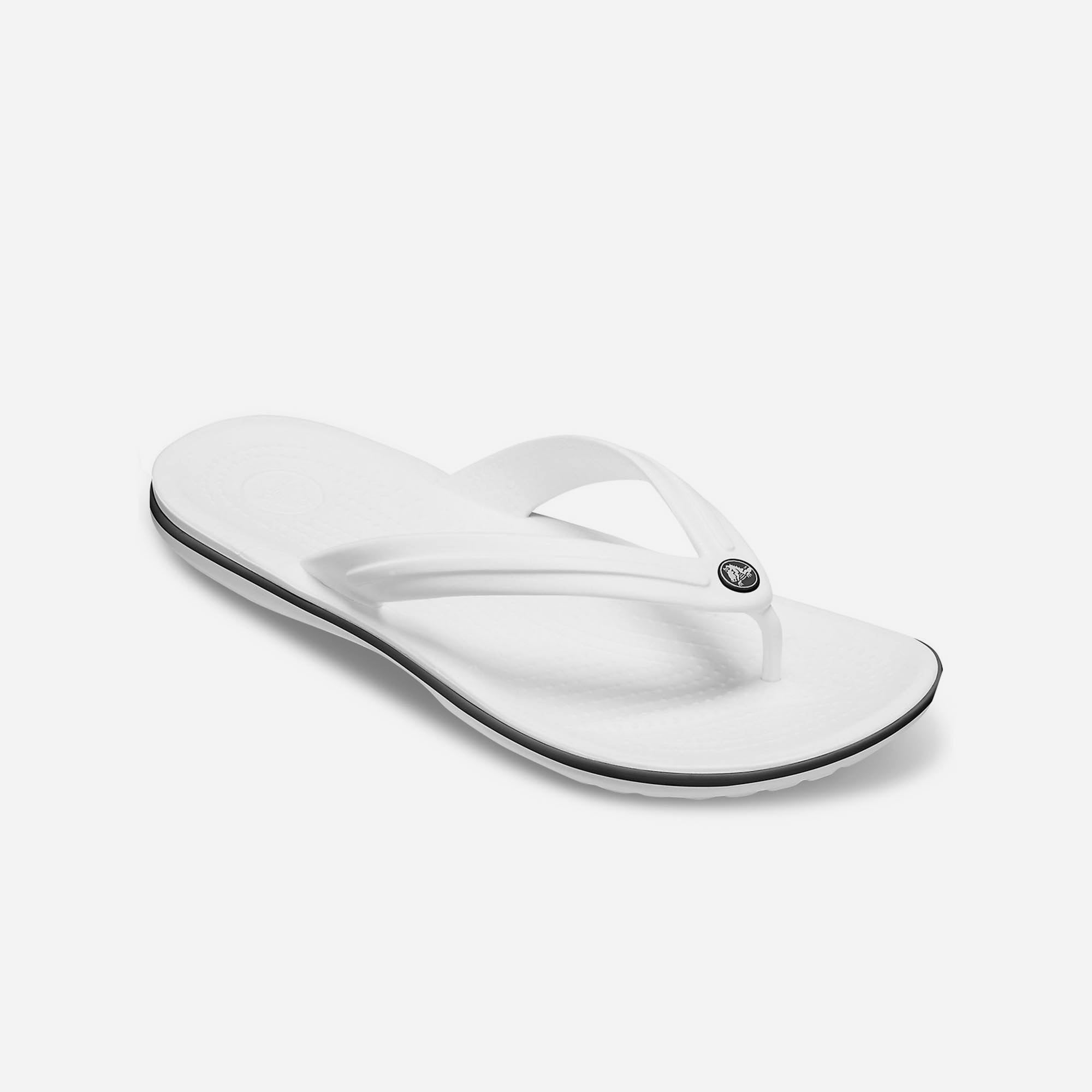 Dép Xỏ Ngón Unisex Crocs Crocband - Trắng - Supersports Vietnam