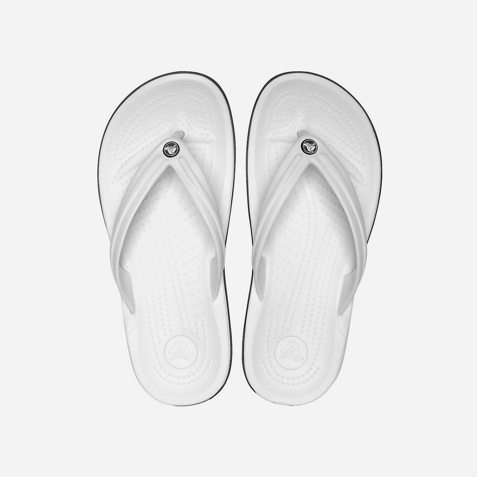 Dép Xỏ Ngón Unisex Crocs Crocband - Trắng - Supersports Vietnam