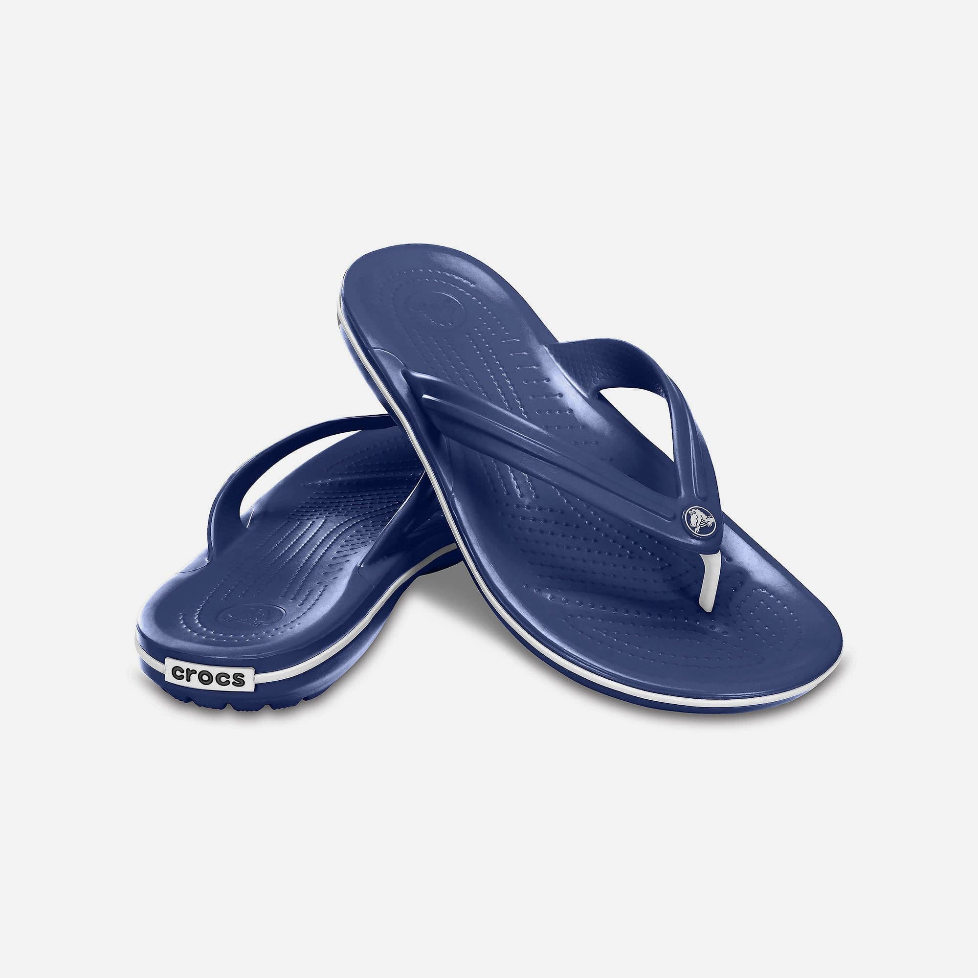 Dép Xỏ Ngón Unisex Crocs Crocband - Xanh Navy - Supersports Vietnam