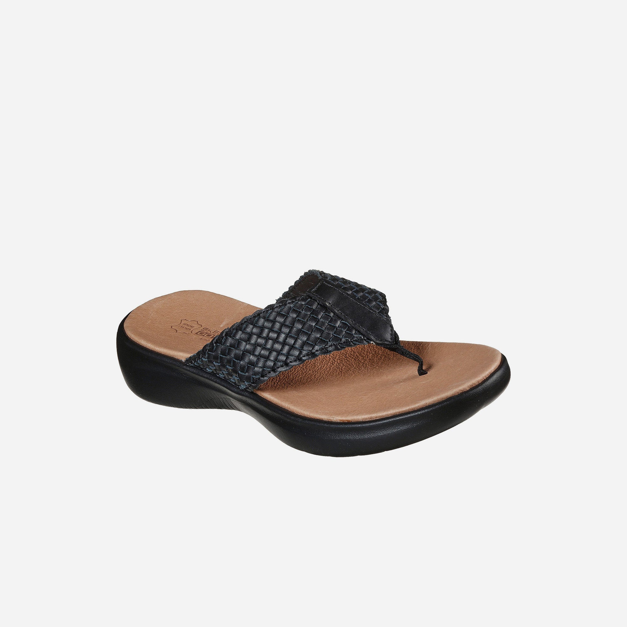 Dép Xỏ Ngón Nữ Skechers On-The-Go Luxe - Đen - Supersports Vietnam