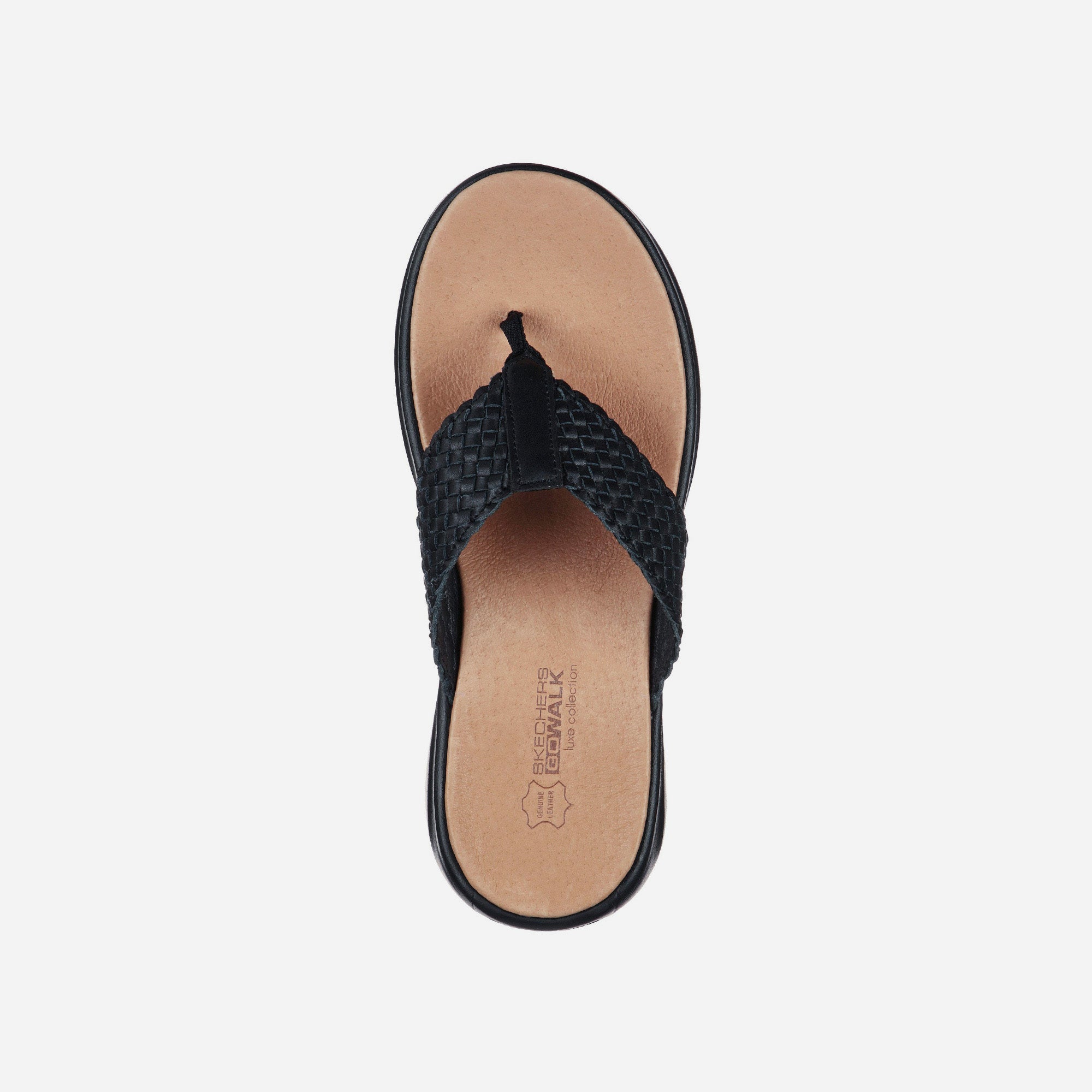 Dép Xỏ Ngón Nữ Skechers On-The-Go Luxe - Đen - Supersports Vietnam