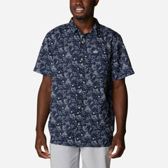 Áo Sơ Mi Ngắn Tay Chống Nắng Nam Columbia Super Slack Tide™ Camp - Xanh Navy - Supersports Vietnam