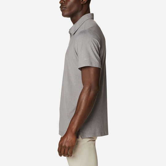 Áo Polo Ngắn Tay Chống Nắng Nam Columbia Tech Trail™ - Xám