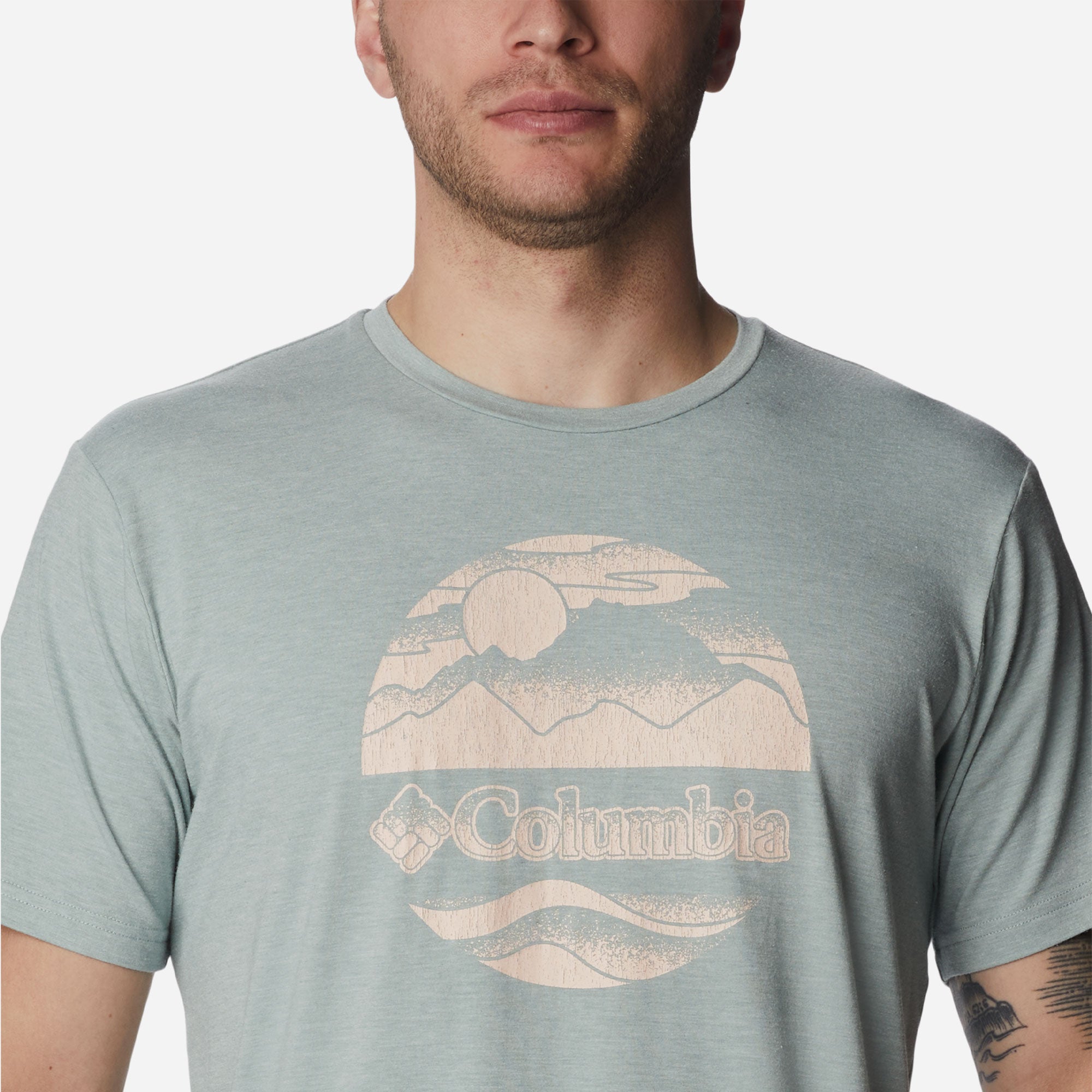 Áo Thun Ngắn Tay Nam Columbia Sun Trek™ Graphic - Xanh Mint - Supersports Vietnam