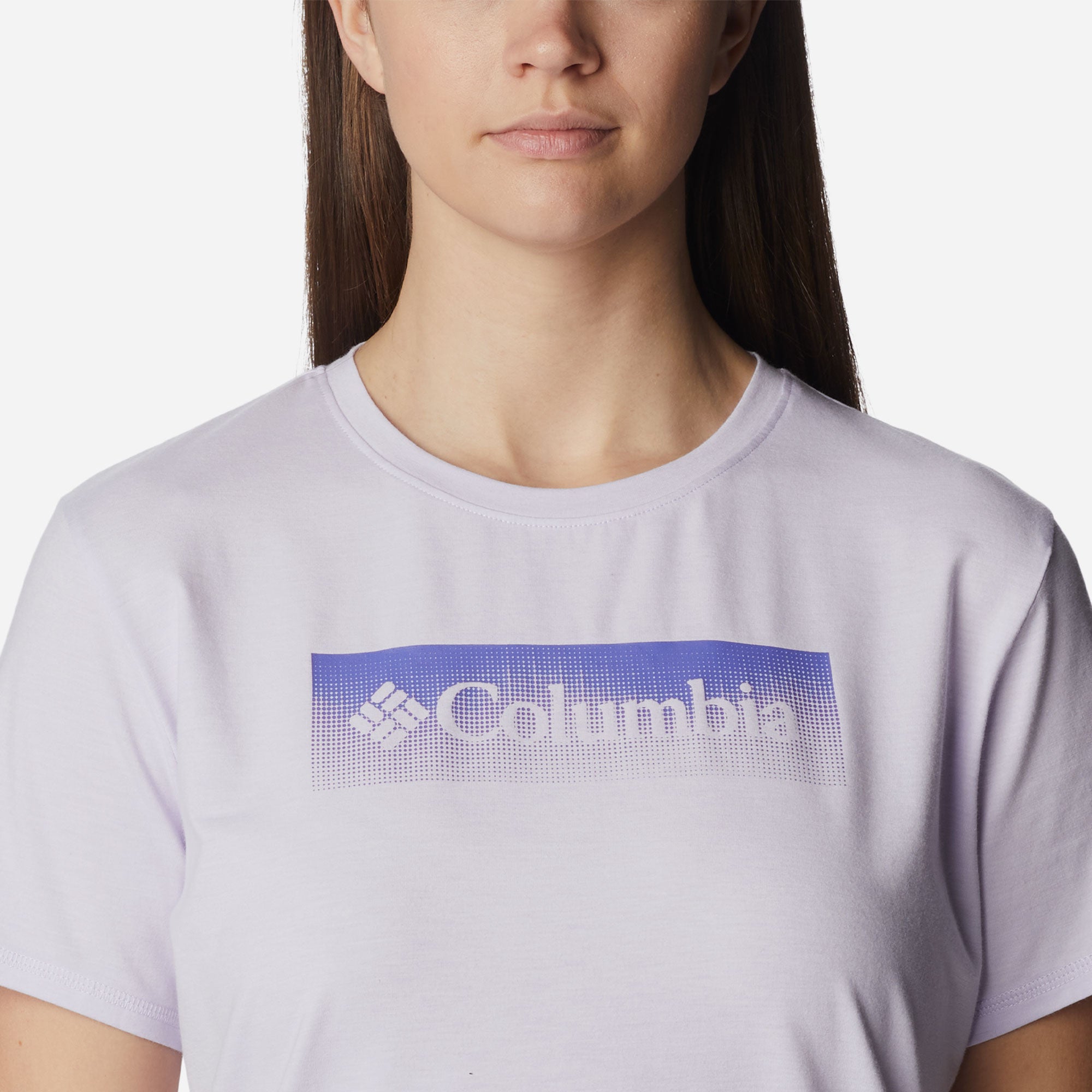 Áo Thun Ngắn Tay Chống Nắng Nữ Columbia Sun Trek™ Graphic - Tím - Supersports Vietnam