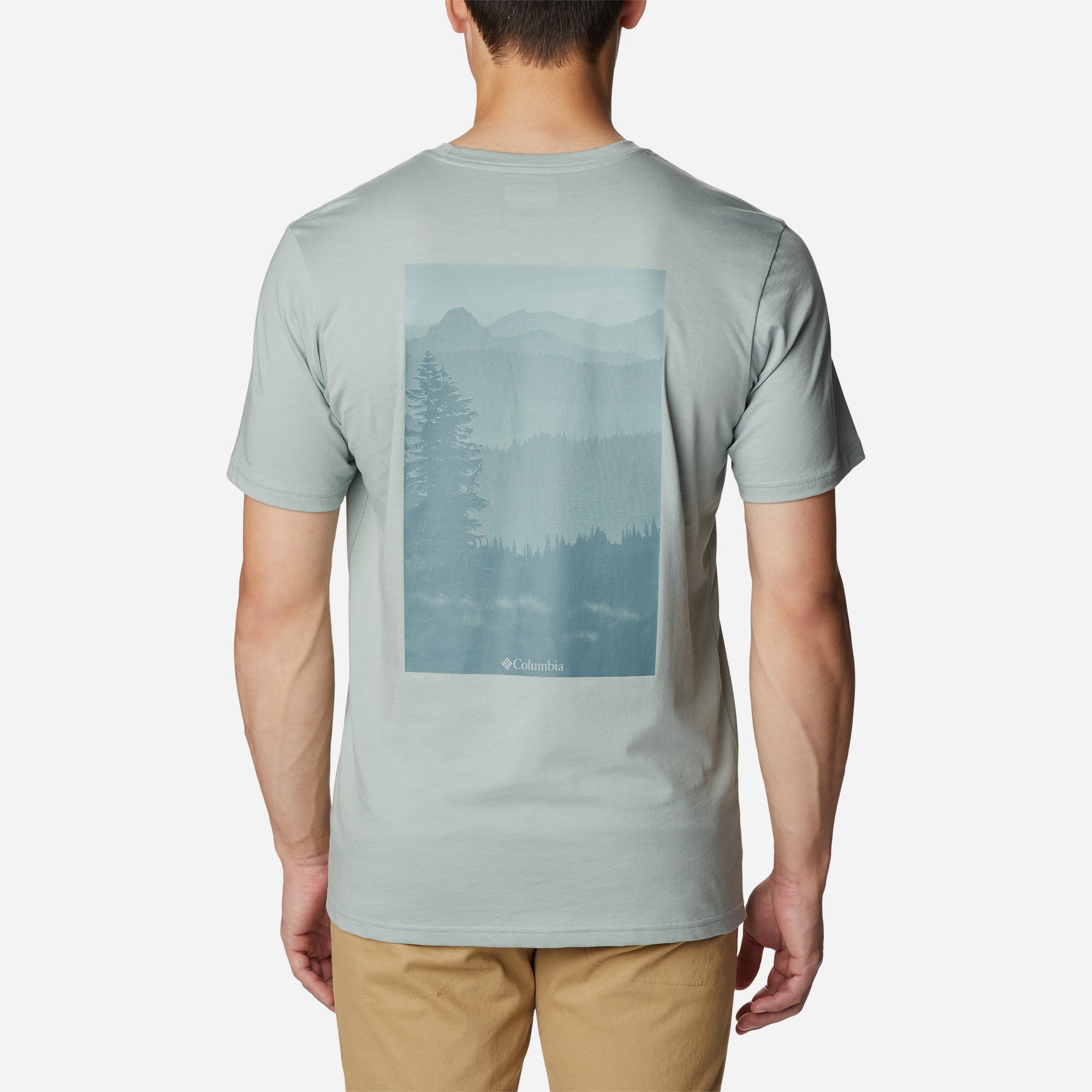 Áo Thun Ngắn Tay Nam Columbia Rapid Ridge™ Back Graphic II - Xanh Mint - Supersports Vietnam