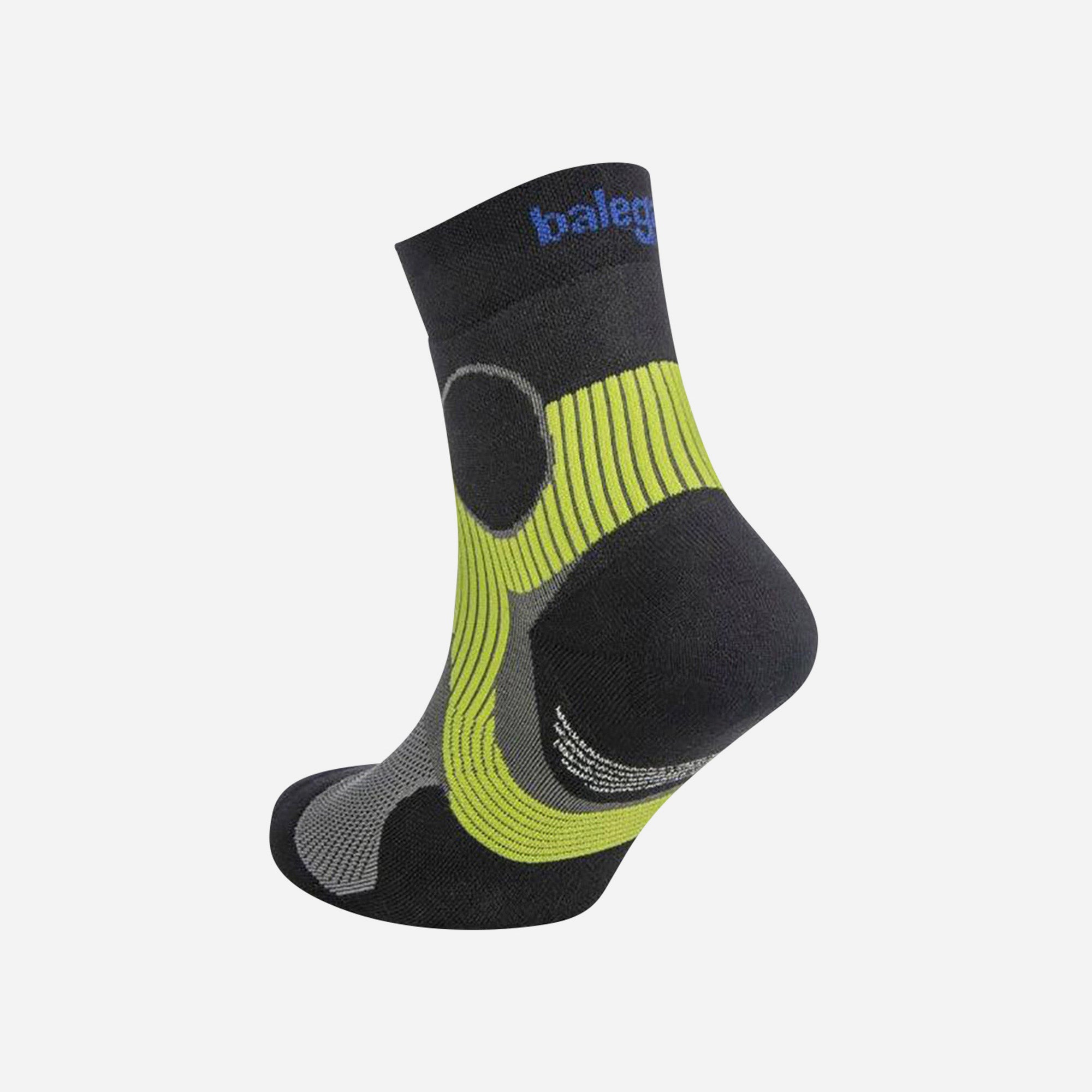 Vớ Thể Thao Balega Quarter - Support Light Grey / Black - Đen - Supersports Vietnam