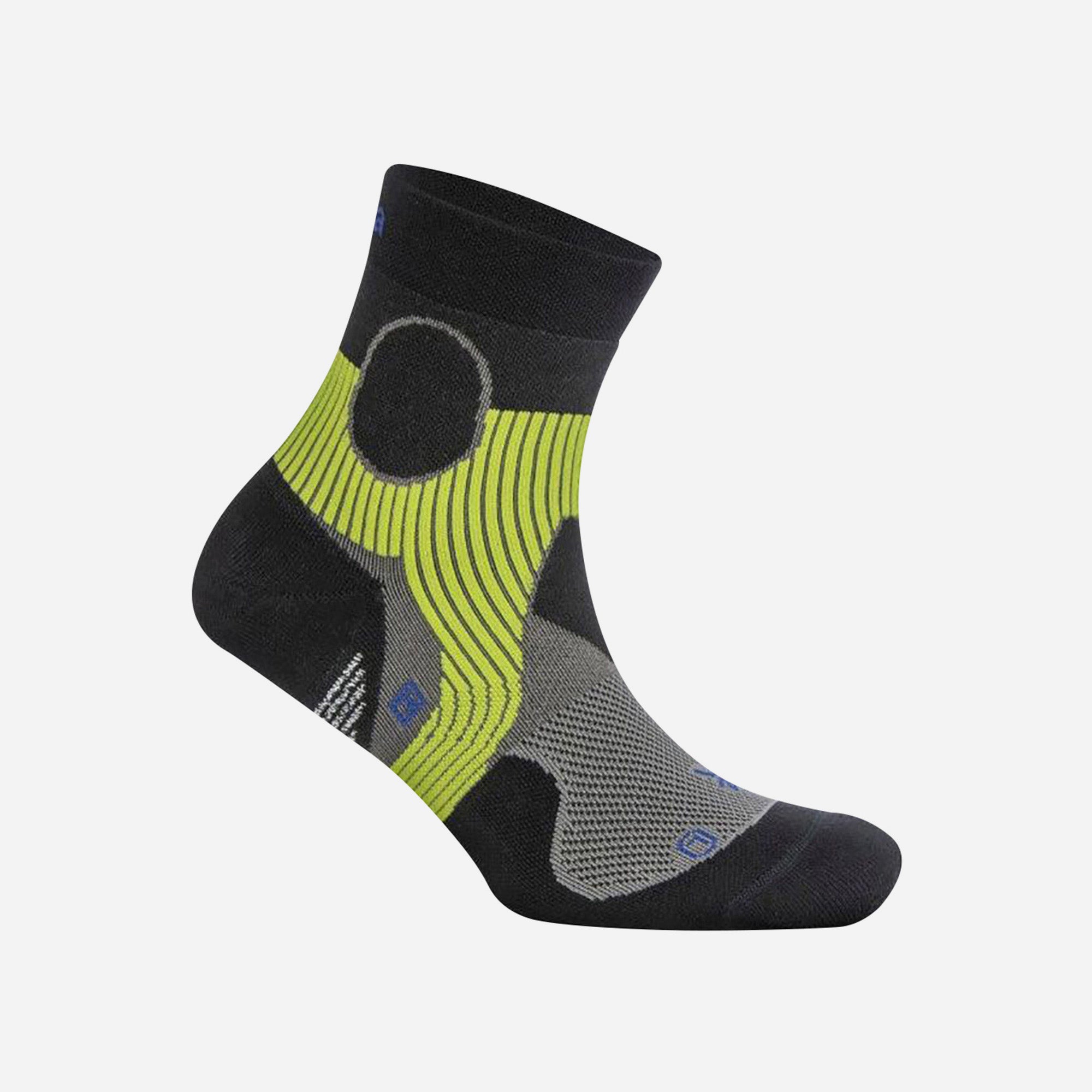Vớ Thể Thao Balega Quarter - Support Light Grey / Black - Đen - Supersports Vietnam