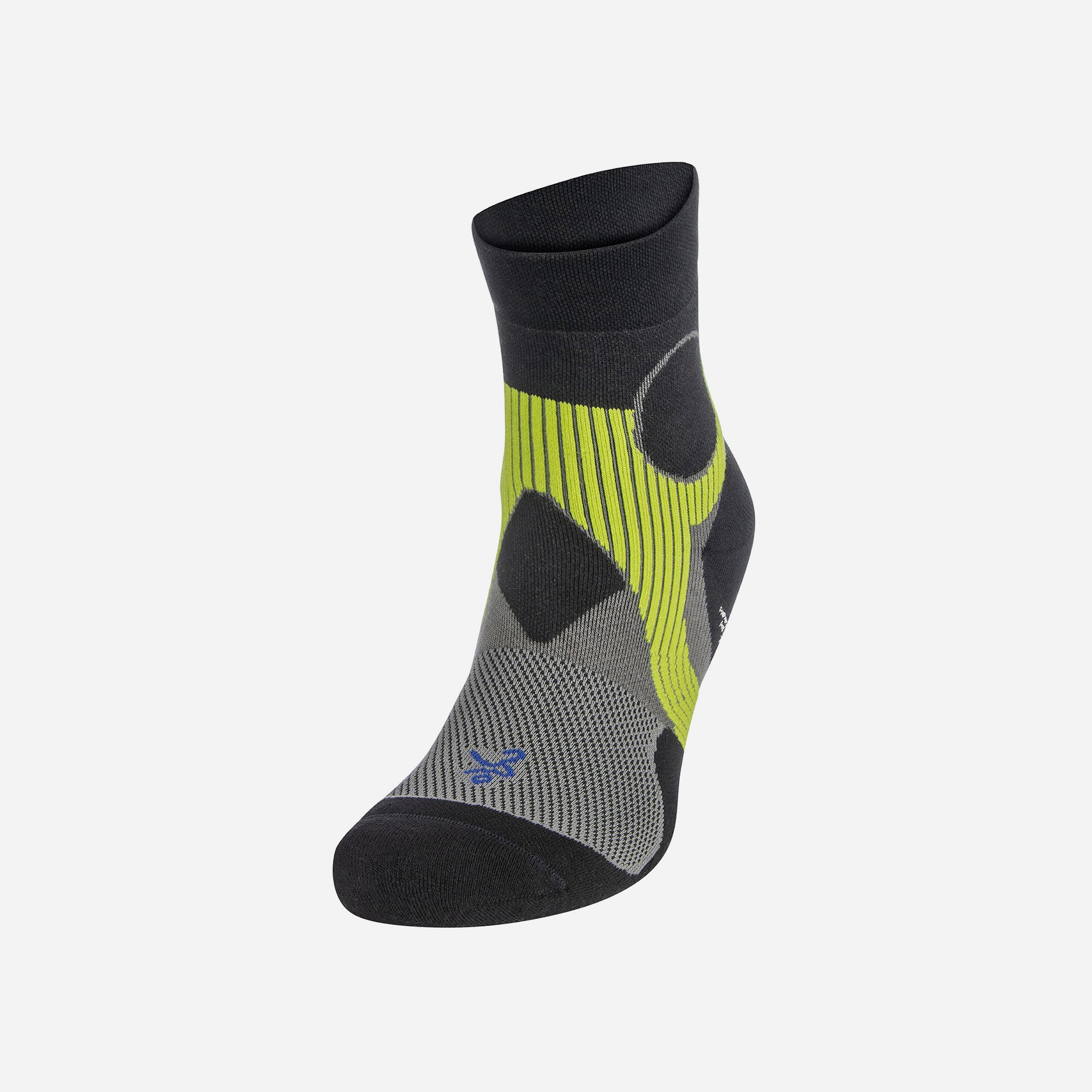 Vớ Thể Thao Balega Quarter - Support Light Grey / Black - Đen - Supersports Vietnam