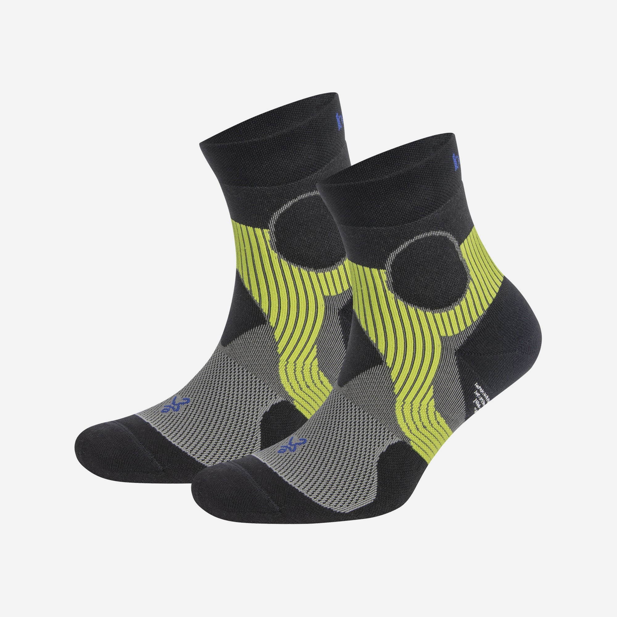 Vớ Thể Thao Balega Quarter - Support Light Grey / Black - Đen - Supersports Vietnam