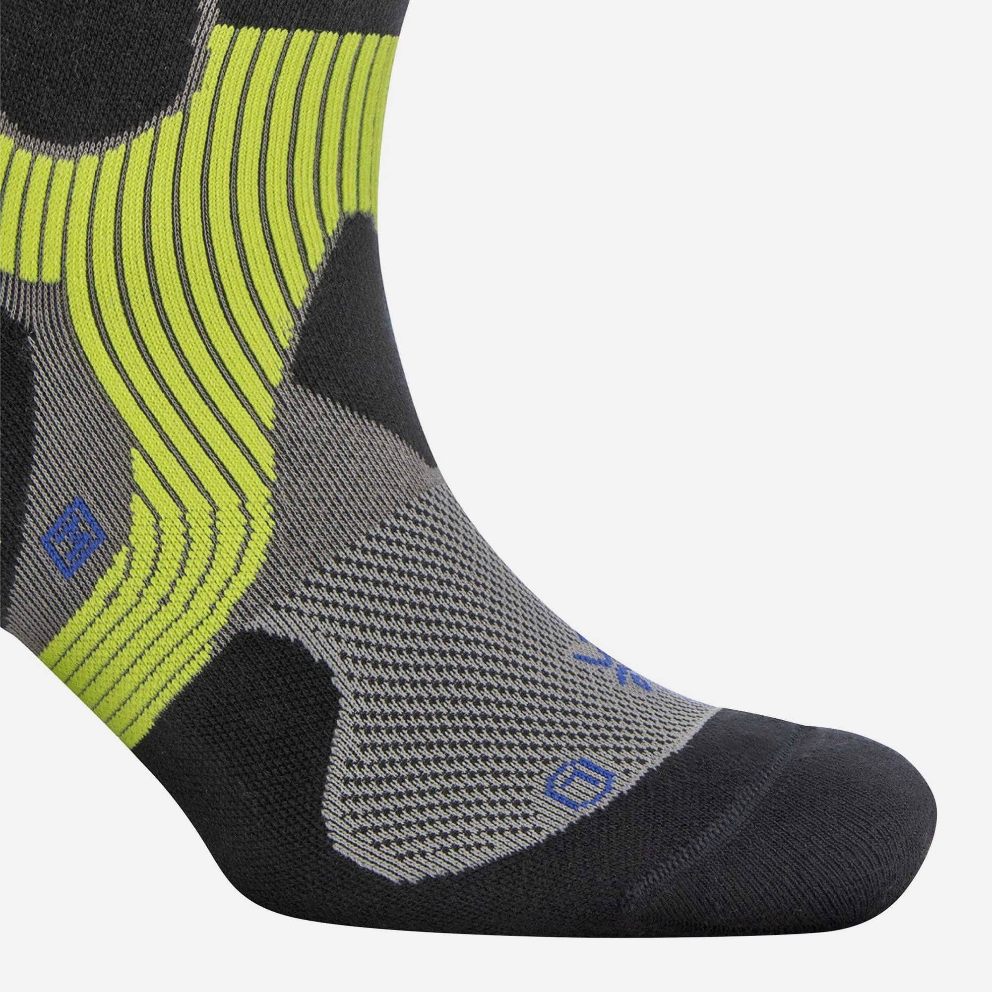 Vớ Thể Thao Balega Quarter - Support Light Grey / Black - Đen - Supersports Vietnam