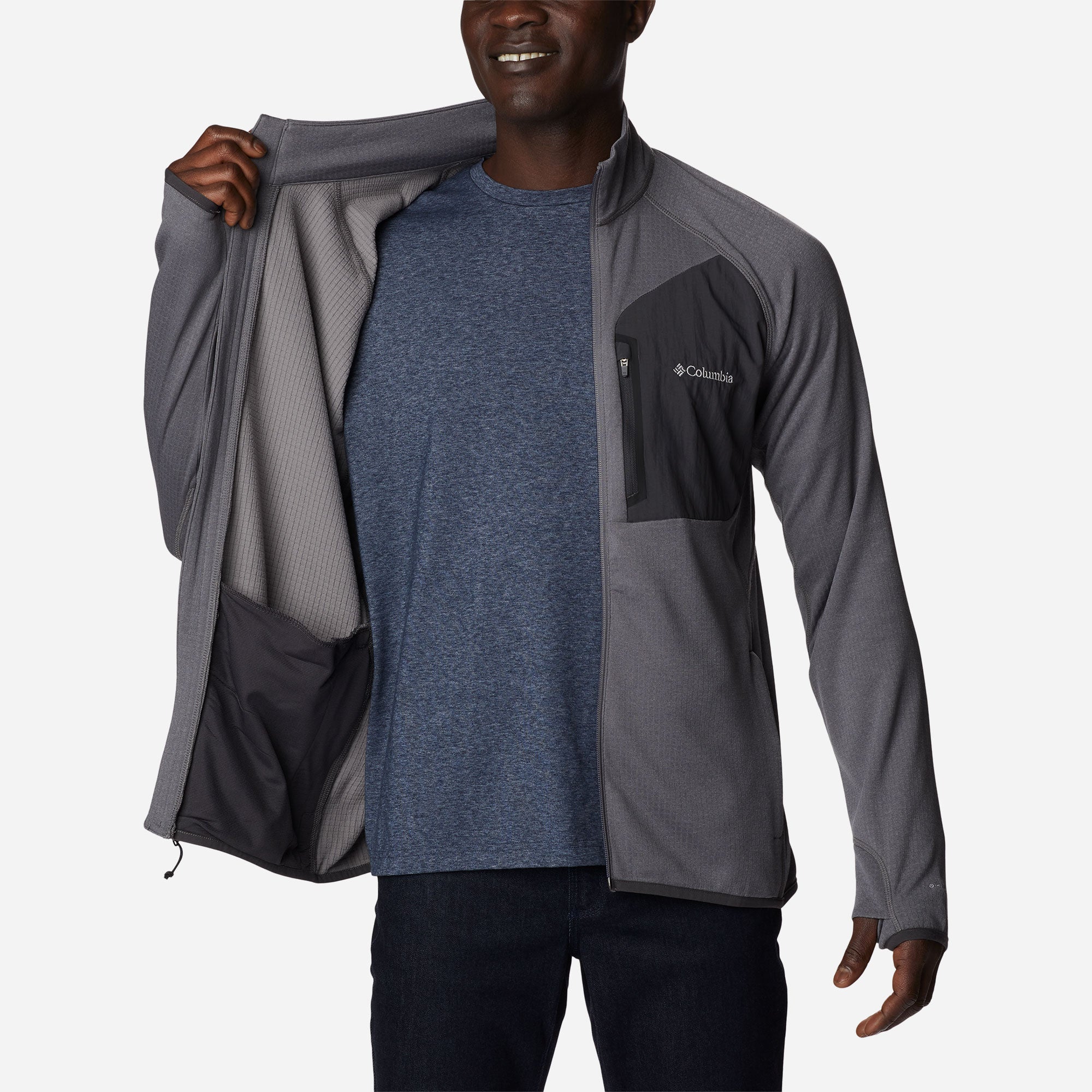 Áo Khoác Nam Columbia Triple Canyon™ Full Zip - Xám - Supersports Vietnam