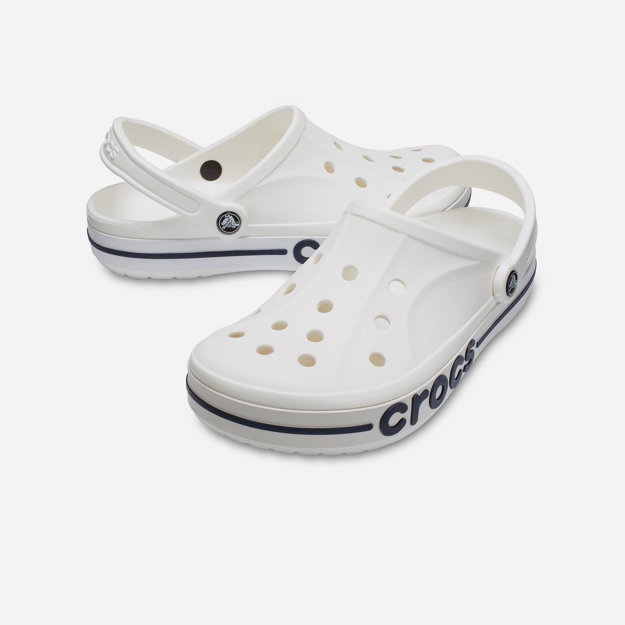 Giày Clog Unisex Crocs Bayaband - Trắng - Supersports Vietnam