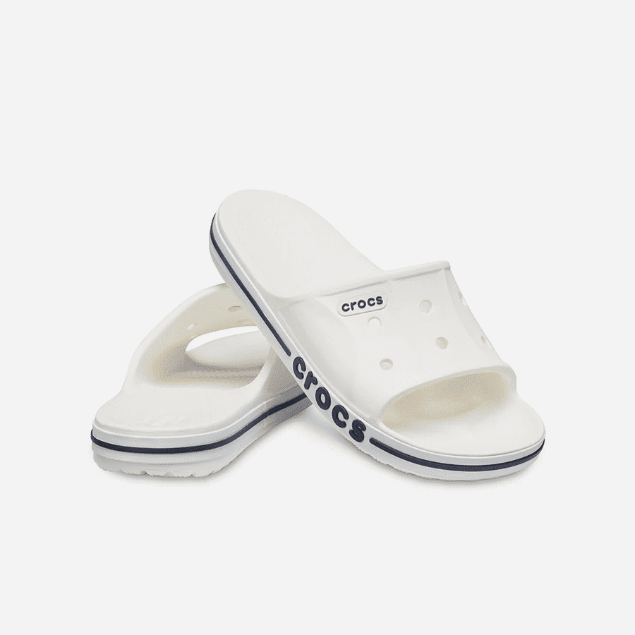 Dép Quai Ngang Unisex Crocs Bayaband - Trắng - Supersports Vietnam