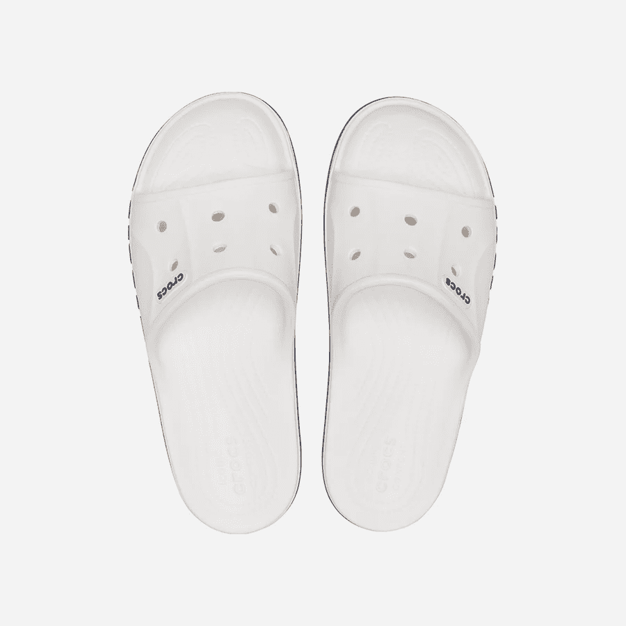 Dép Quai Ngang Unisex Crocs Bayaband - Trắng - Supersports Vietnam