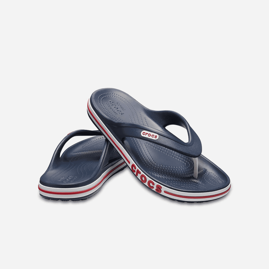 Dép Xỏ Ngón Unisex Crocs Bayaband - Xanh Navy - Supersports Vietnam