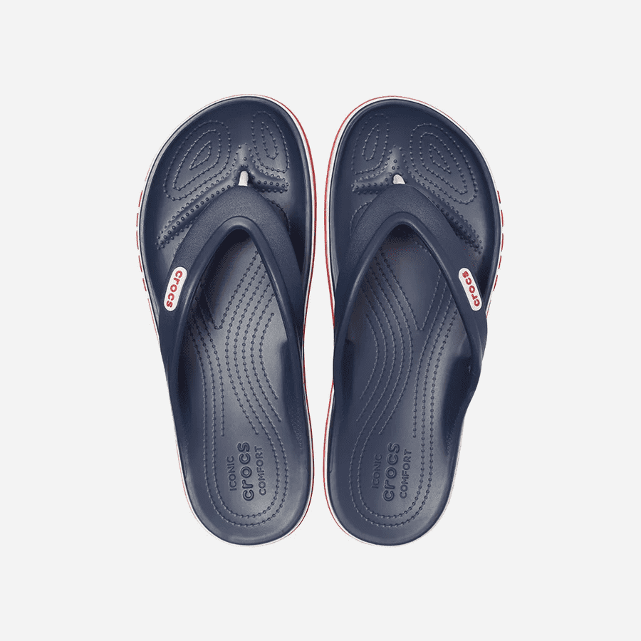 Dép Xỏ Ngón Unisex Crocs Bayaband - Xanh Navy - Supersports Vietnam