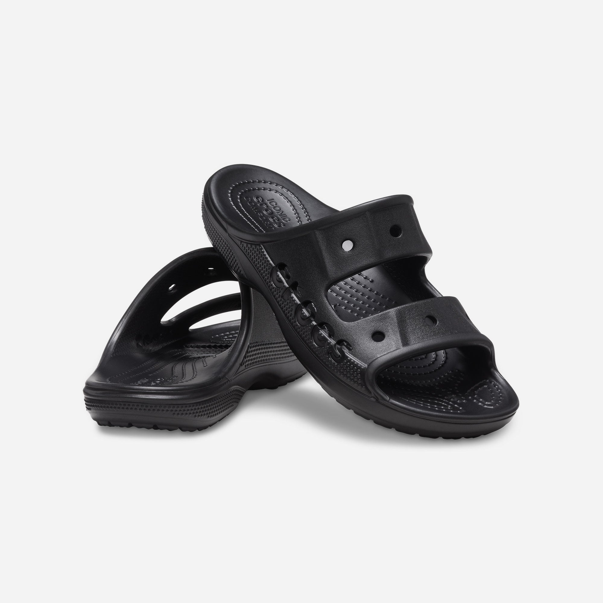Dép Quai Ngang Unisex Crocs Baya - Đen - Supersports Vietnam