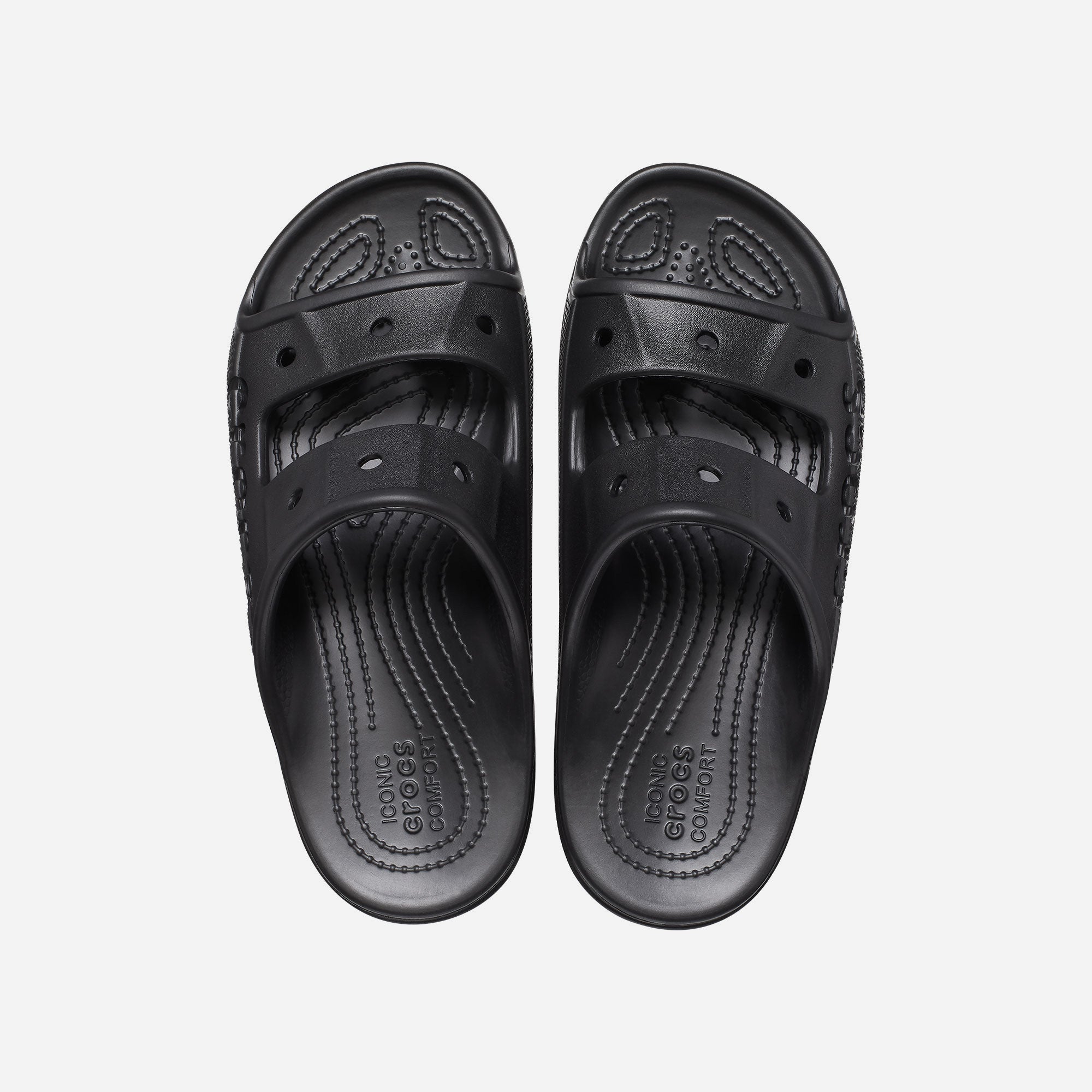 Dép Quai Ngang Unisex Crocs Baya - Đen - Supersports Vietnam