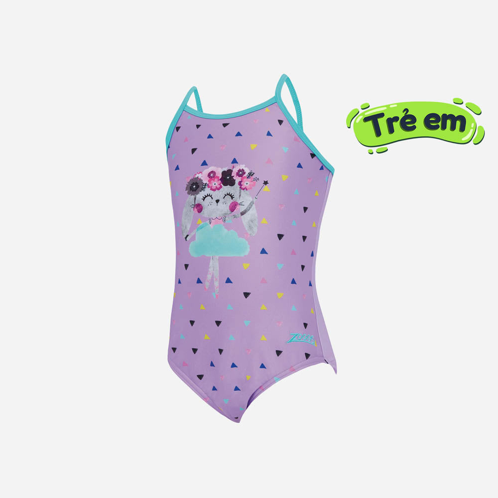 Supersports Vietnam Official | Girls' Zoggs Little Gull Crossback Swimsuit  - Purple | ZOGGS 2023