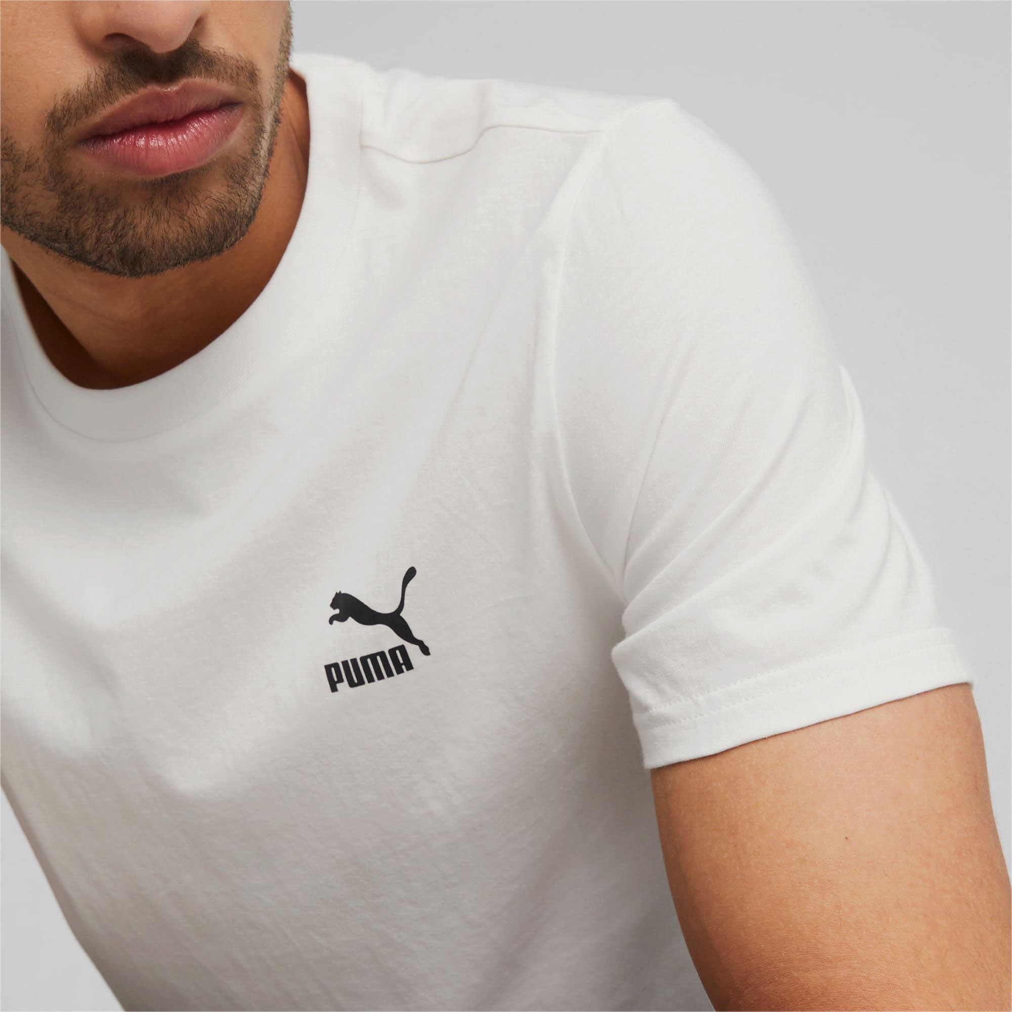 Áo Thun Nam Puma Classics Small Logo - Xám - Supersports Vietnam