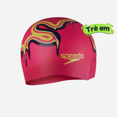 Mũ Bơi Trẻ Em Speedo Slogan Printed - Hồng - Supersports Vietnam