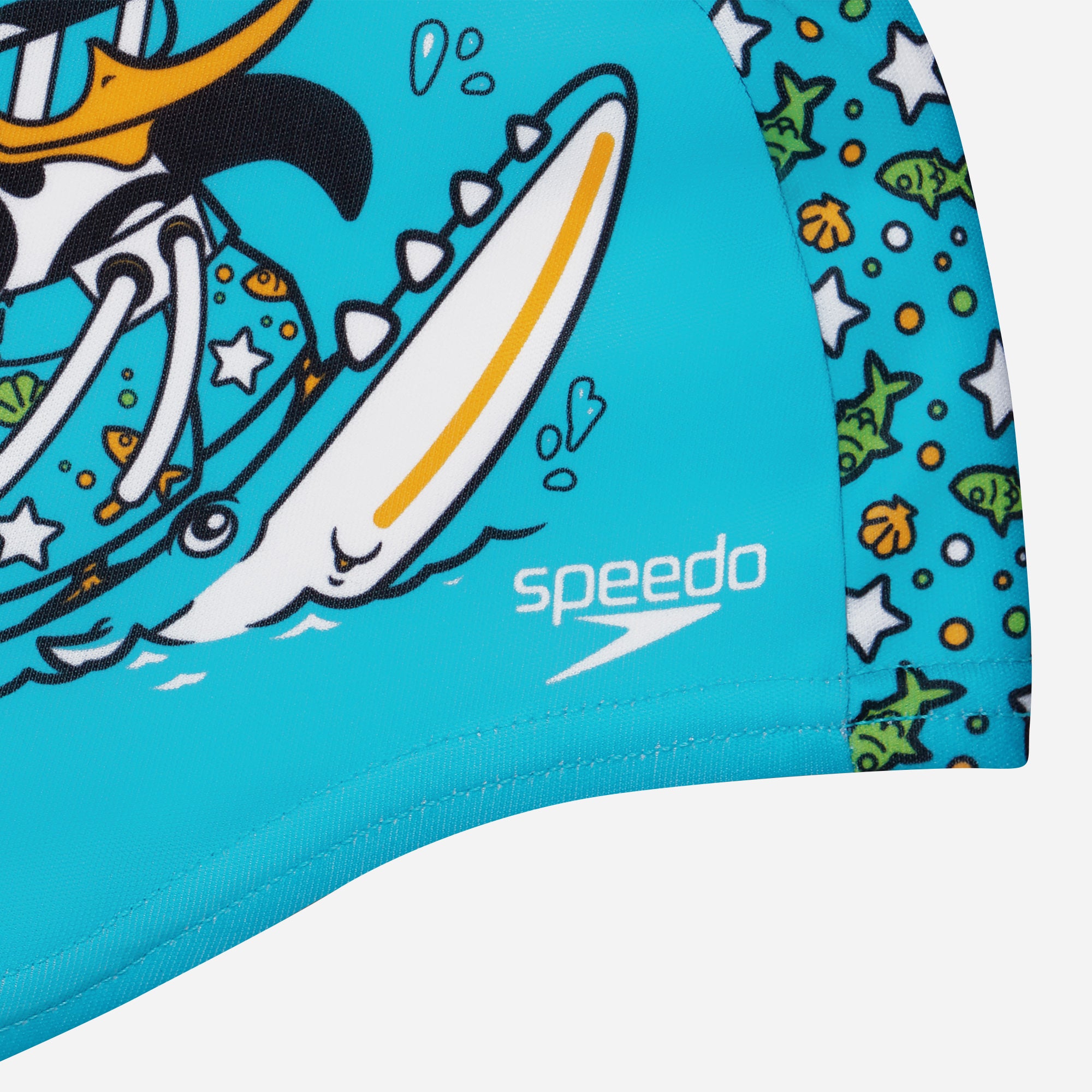 Mũ Bơi Trẻ Em Speedo Printed Polyester - Xanh Dương - Supersports Vietnam