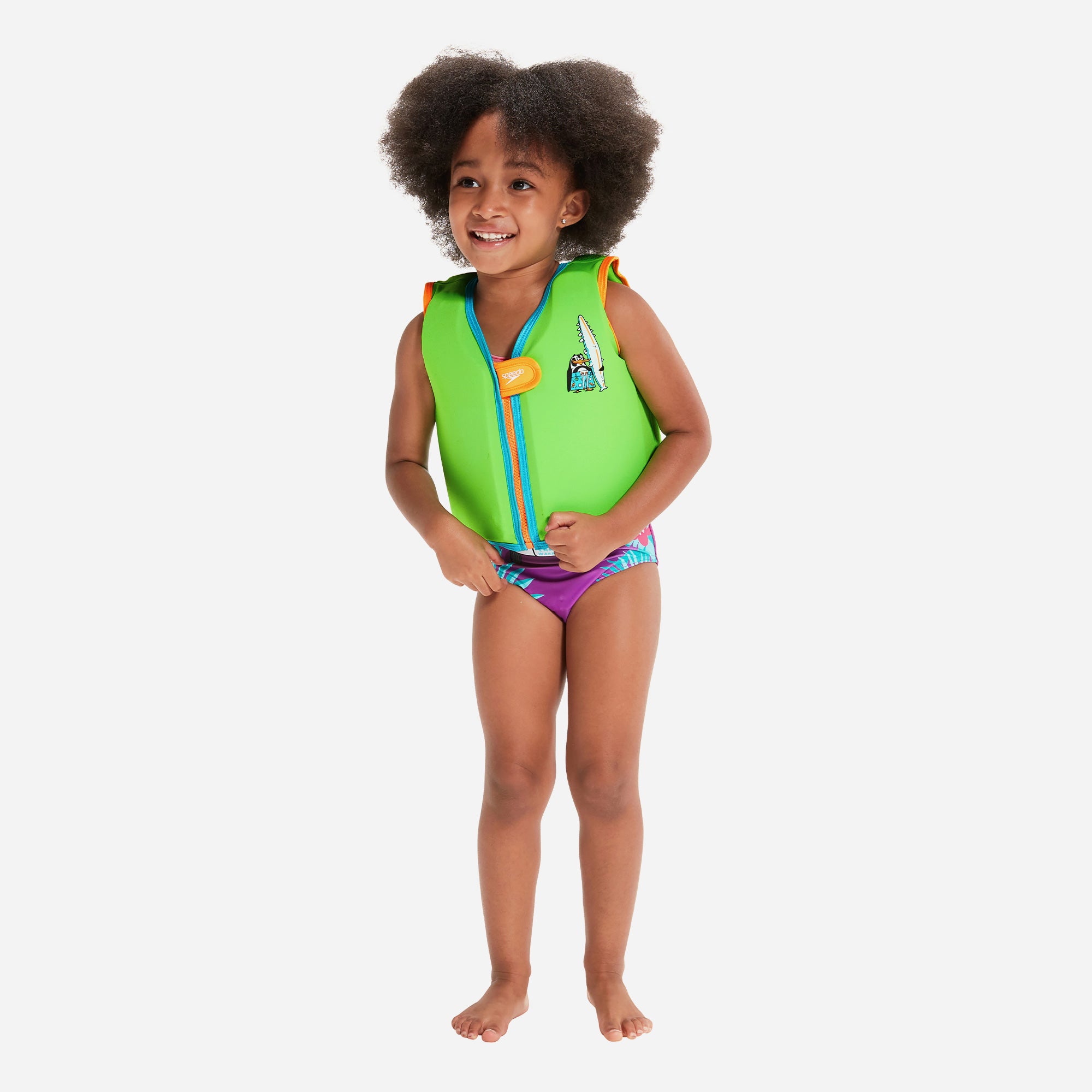 Áo Phao Trẻ Em Speedo Printed - Xanh Lá - Supersports Vietnam