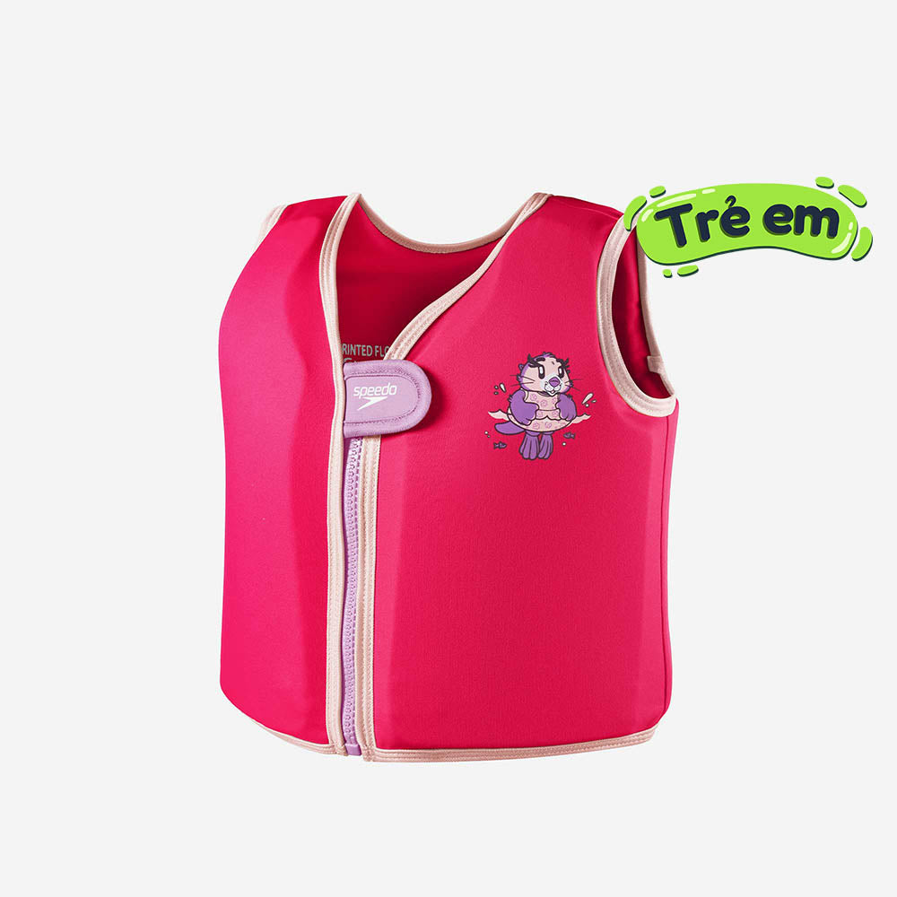 Áo Phao Trẻ Em Speedo Printed - Hồng - Supersports Vietnam