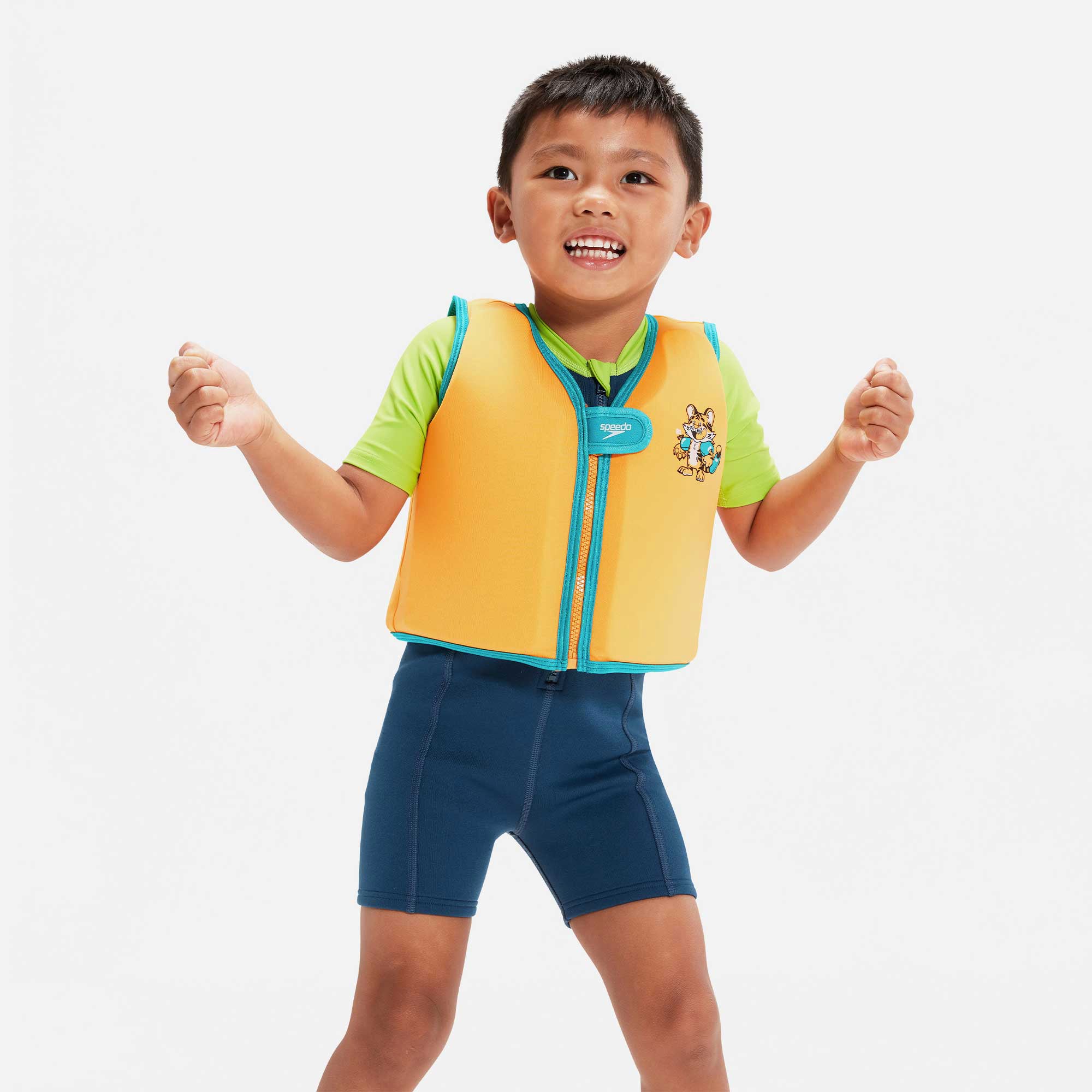 Áo Phao Trẻ Em Speedo Printed - Cam - Supersports Vietnam