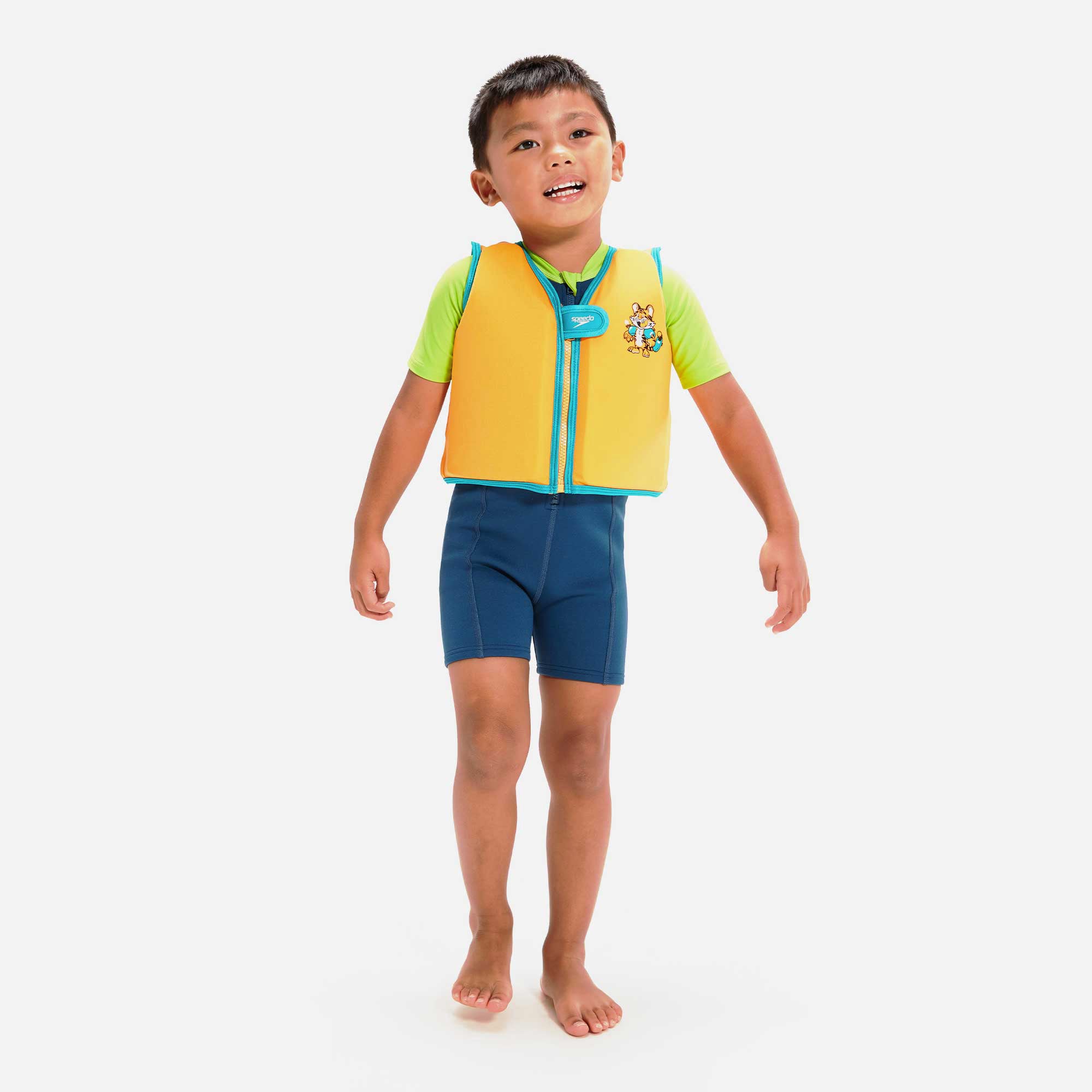 Áo Phao Trẻ Em Speedo Printed - Cam - Supersports Vietnam