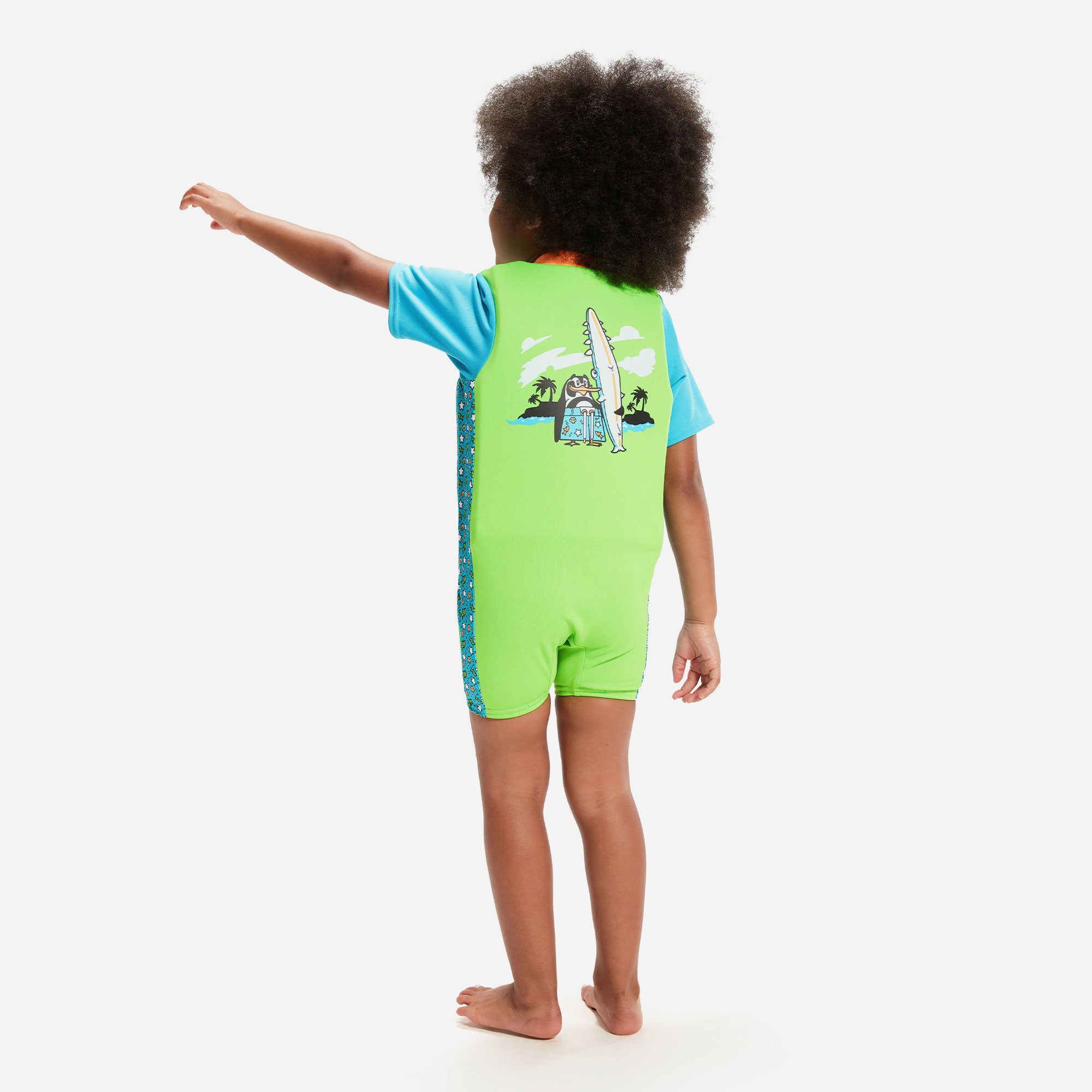 Bộ Áo Phao Trẻ Em Speedo Printed - Xanh Lá - Supersports Vietnam