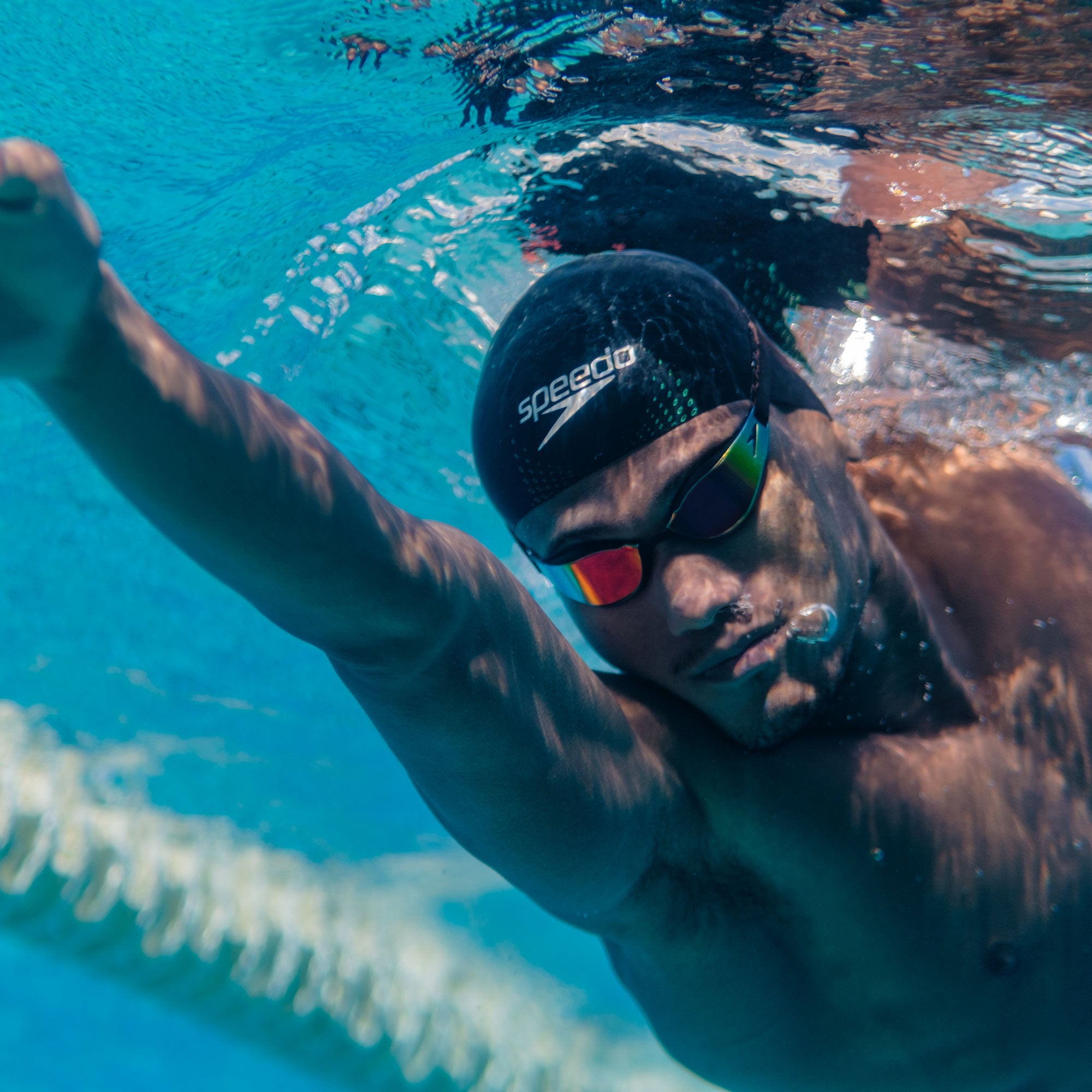 Kính Bơi Người Lớn Speedo Fastskin Hyper Elite Mirror - Đen - Supersports Vietnam